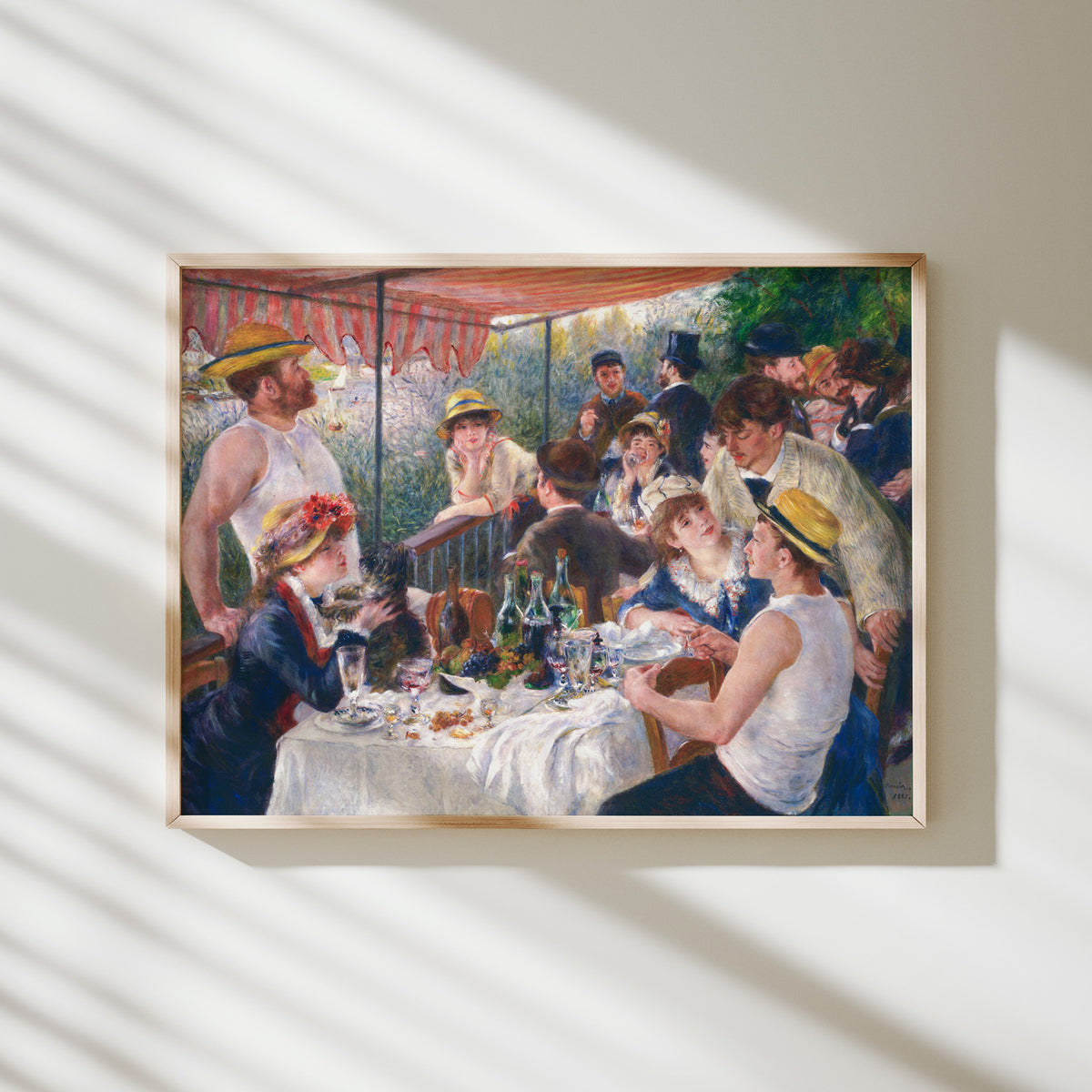 lámina el almuerzo de los remeros pierre-auguste renoir