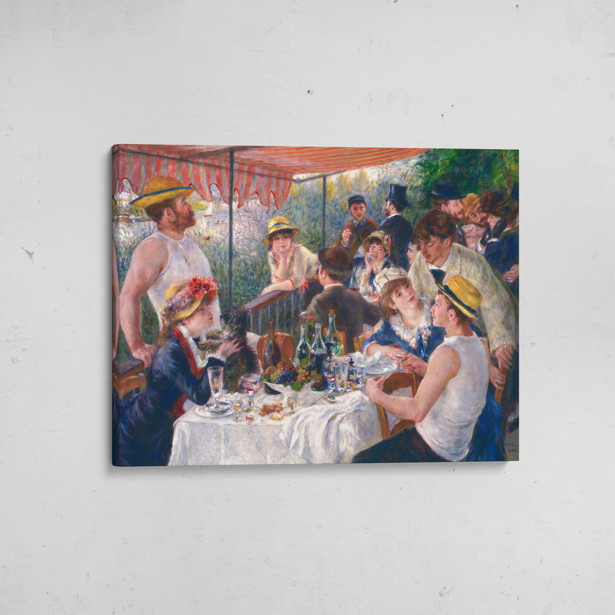 canvas el almuerzo de los remeros pierre-auguste renoir
