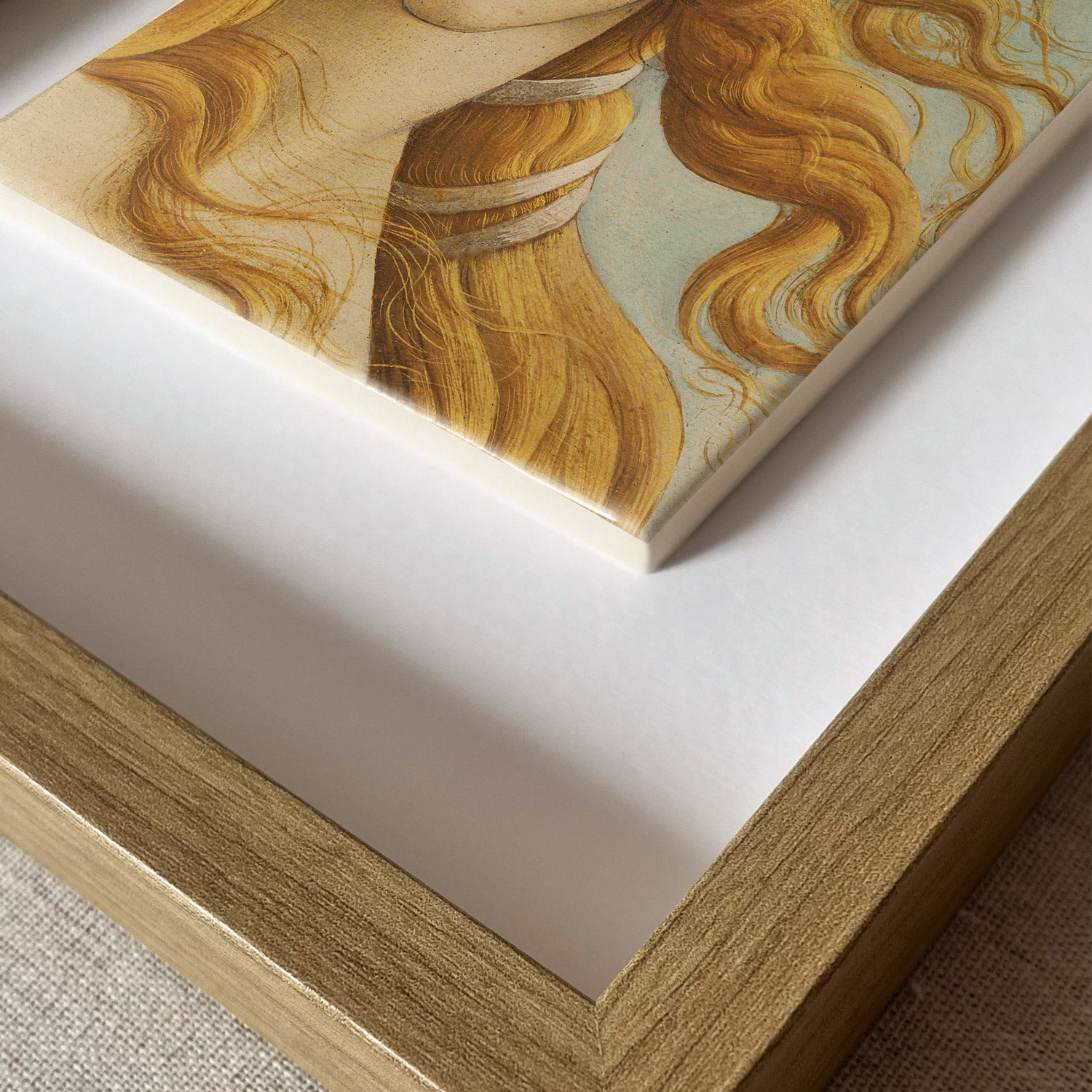 El nacimiento de Venus, detalle