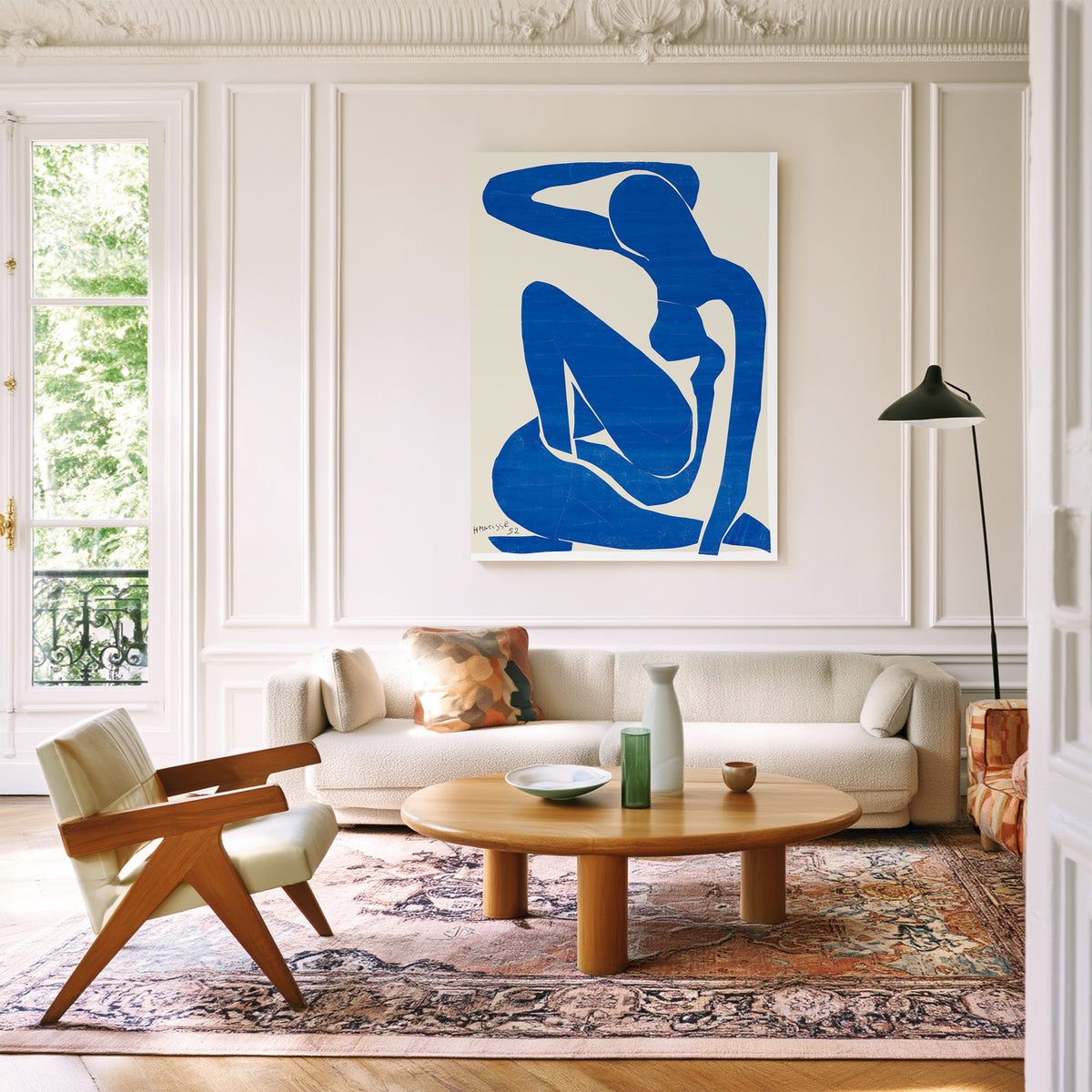 Desnudo azul I