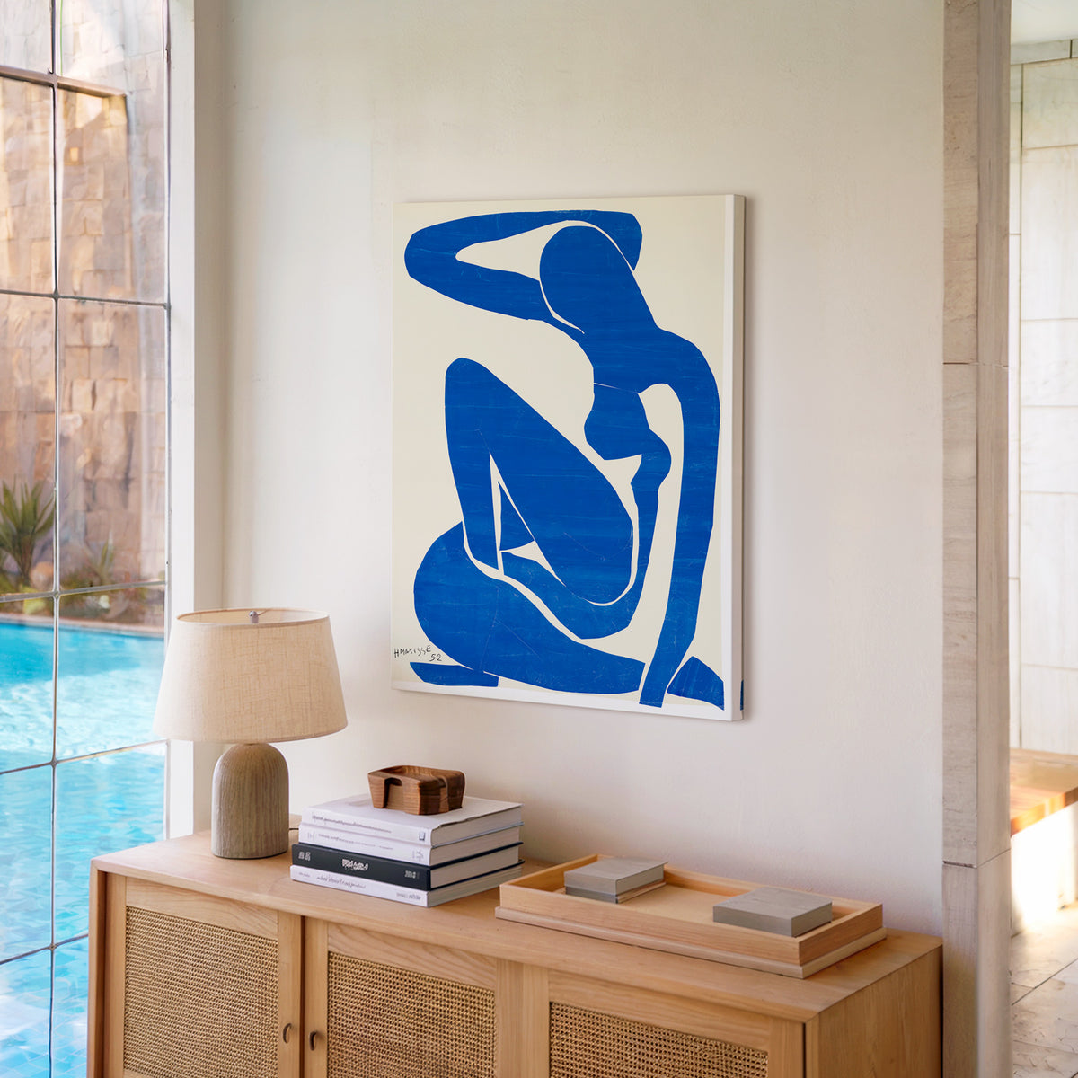 Desnudo azul I