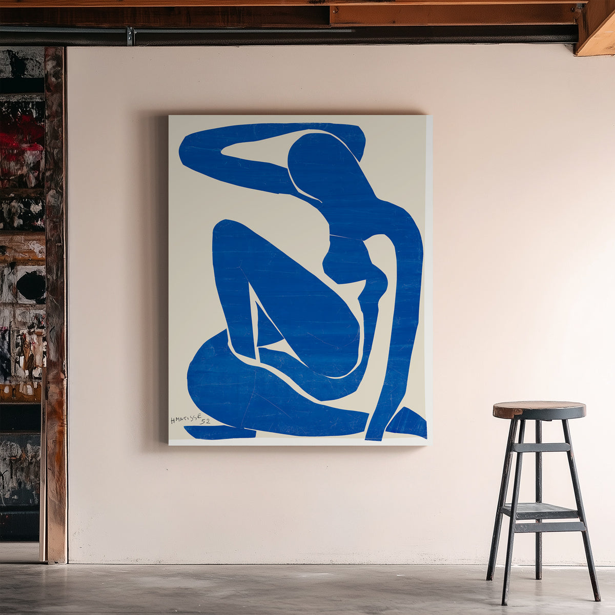 Desnudo azul I
