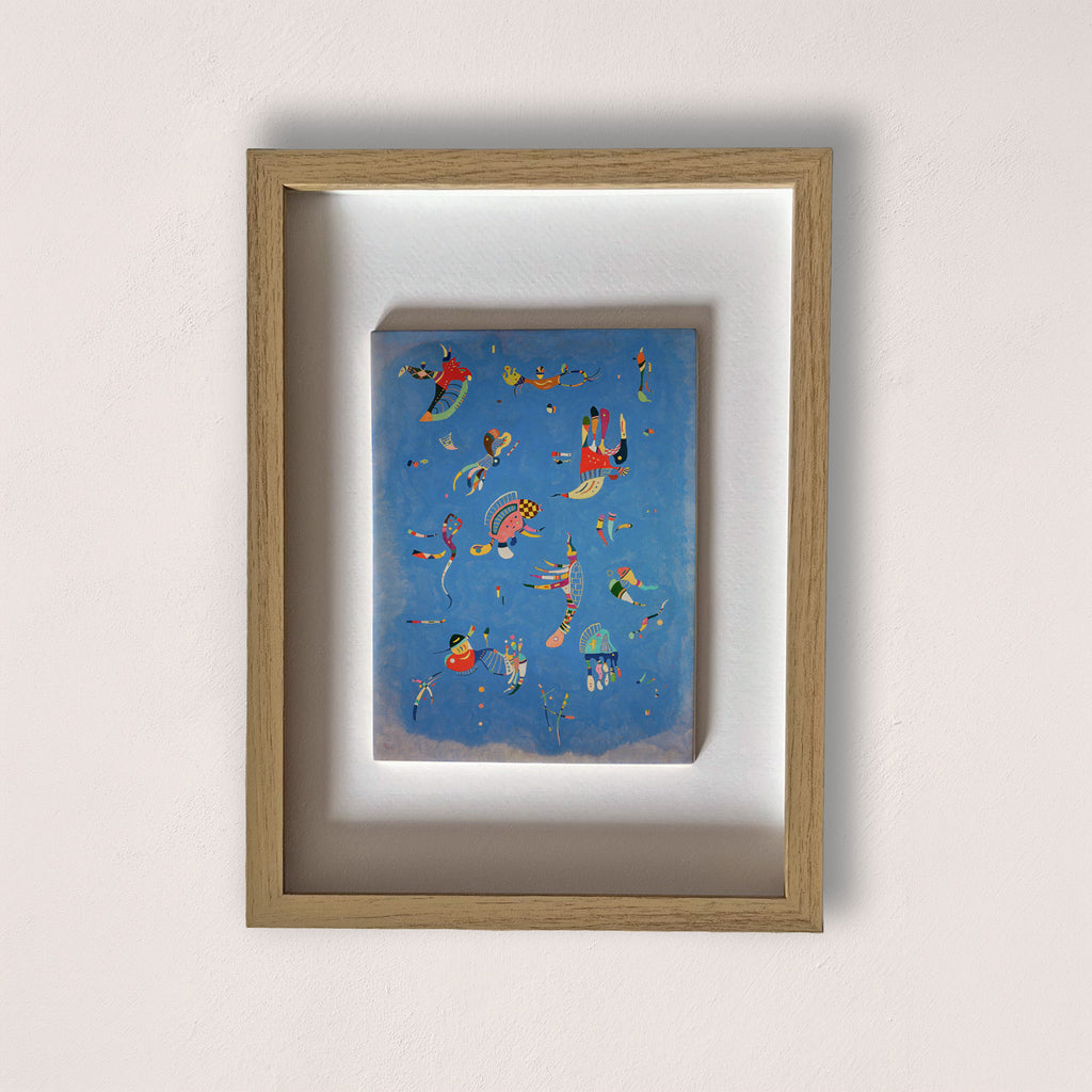 azul cielo kandinsky cuadro en cerámica