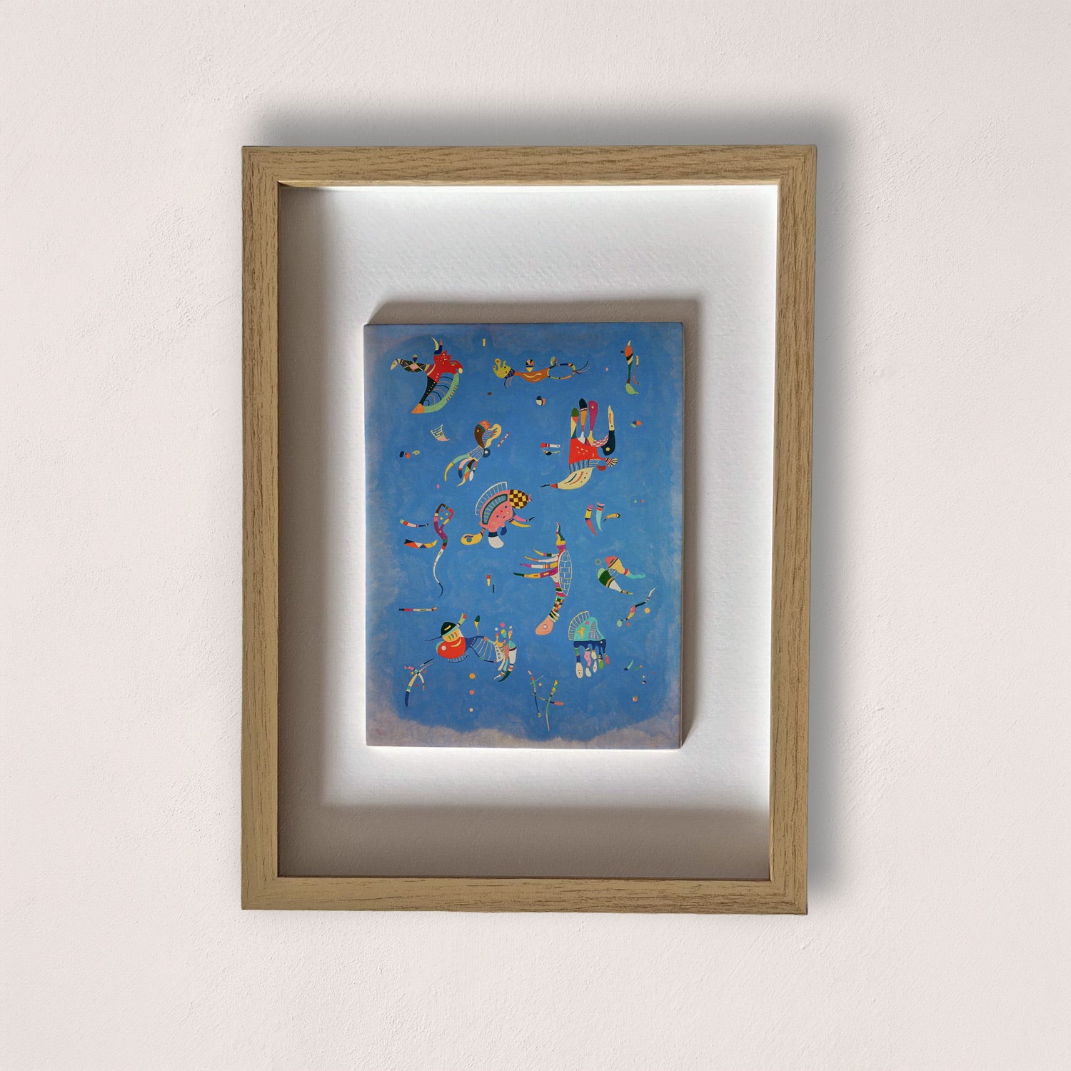 azul cielo kandinsky cuadro en cerámica