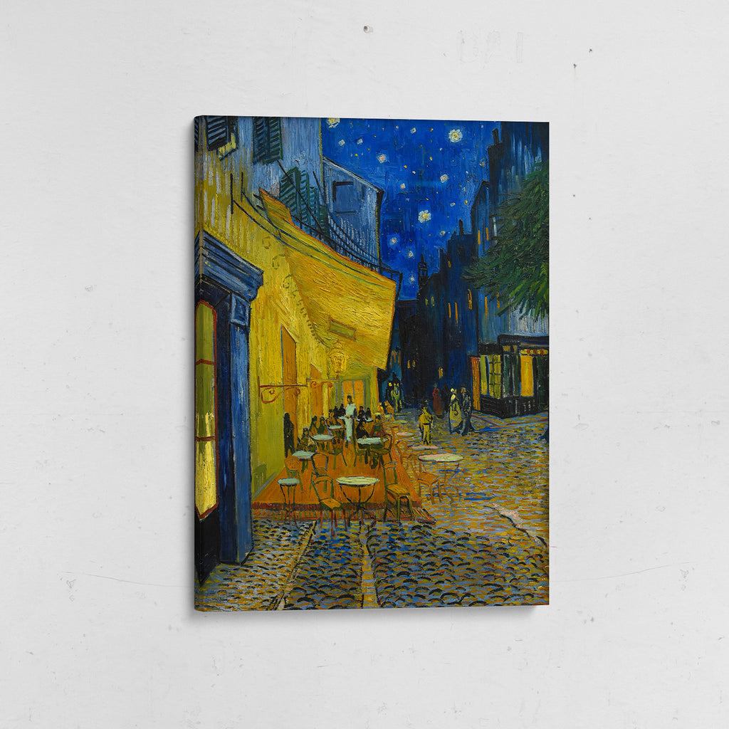 terraza de café por la noche van gogh canvas