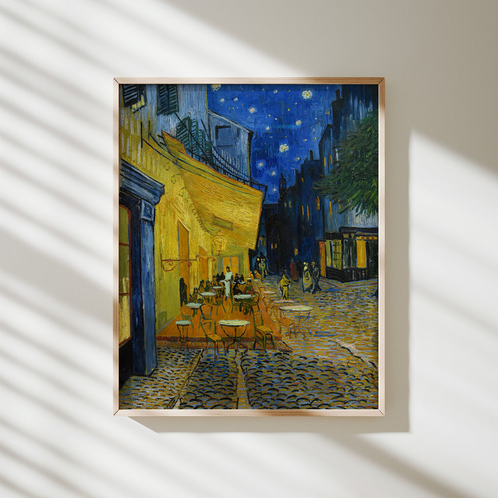 terraza de café por la noche van gogh