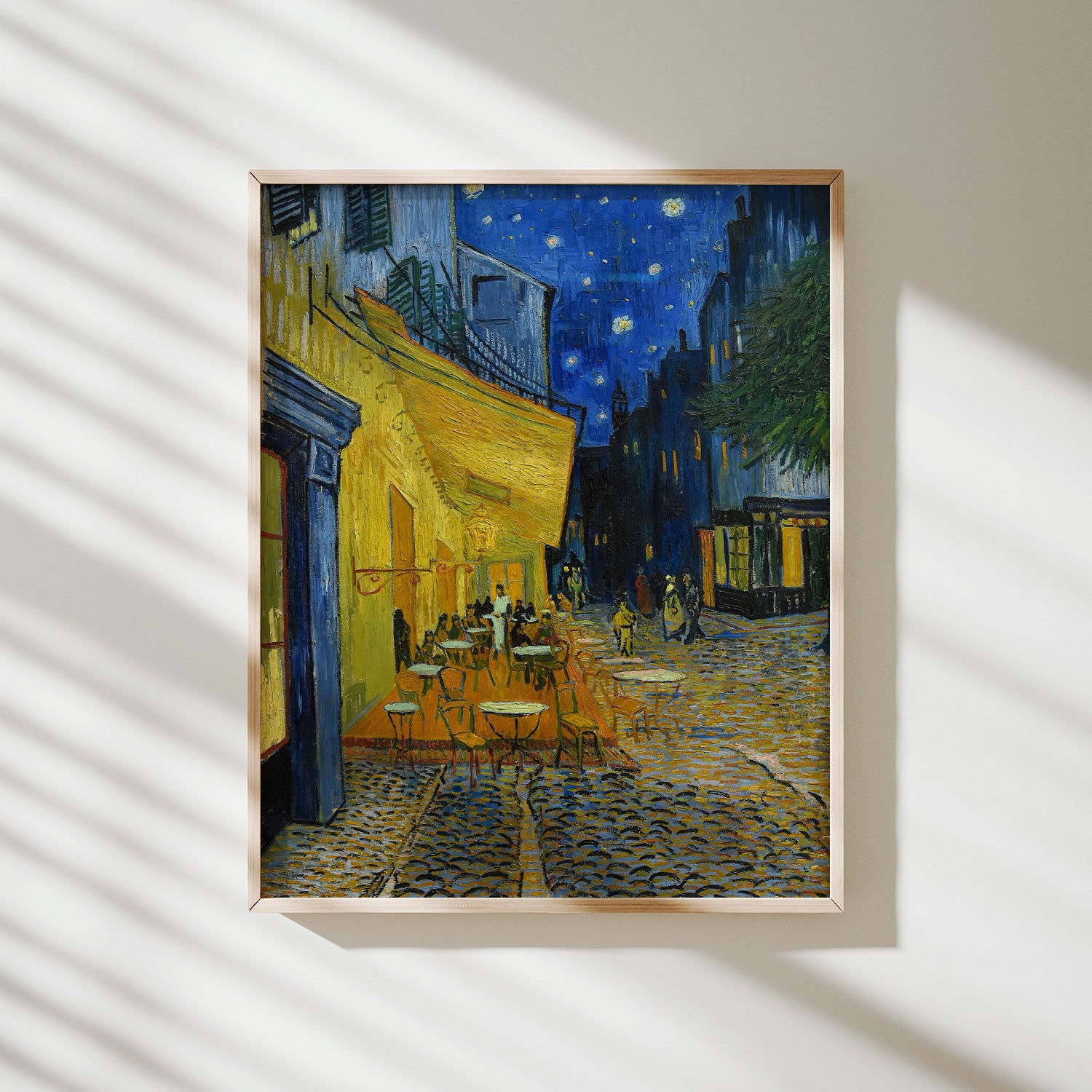terraza de café por la noche van gogh