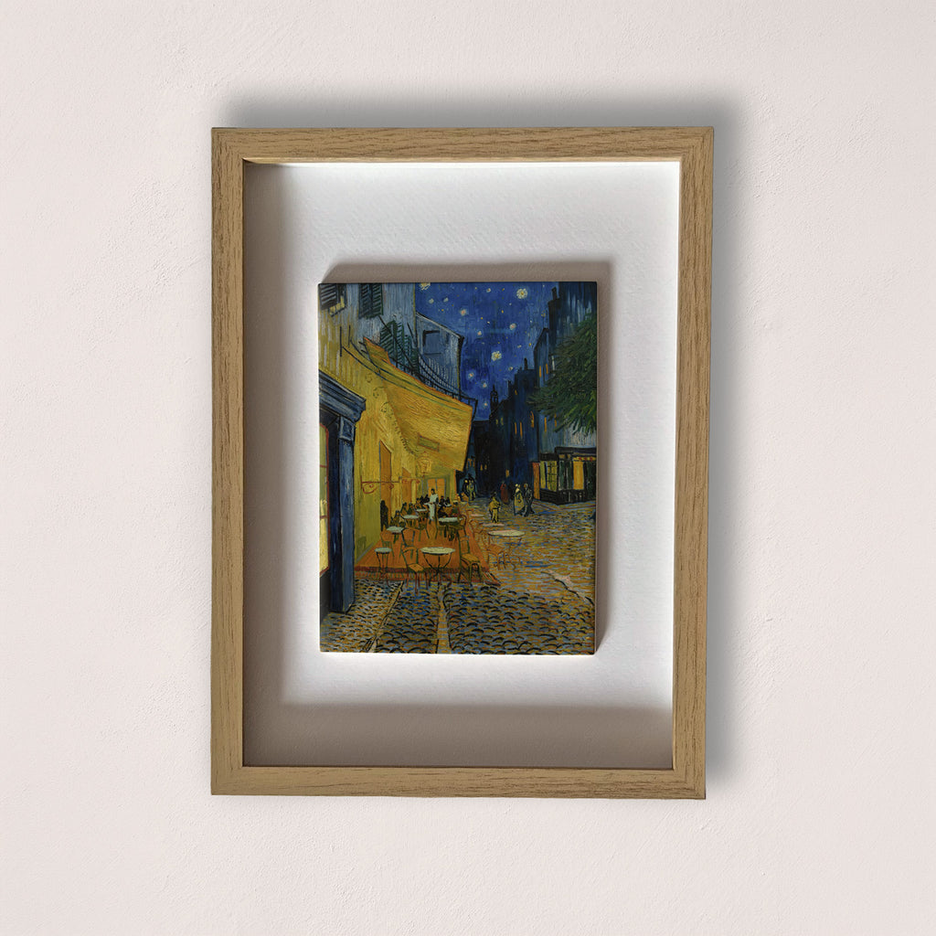 terraza de café por la noche van gogh cuadro en cerámica
