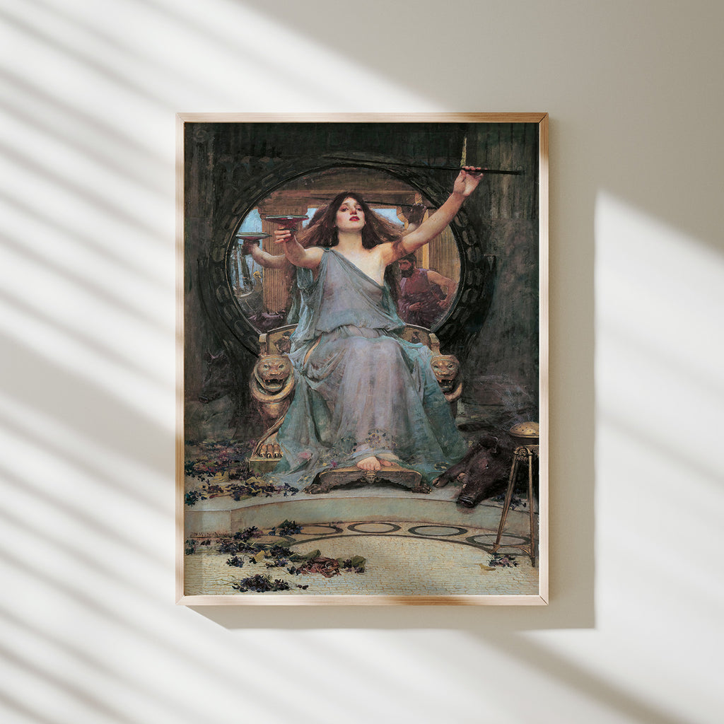 circe ofreciendo la copa a ulises waterhouse