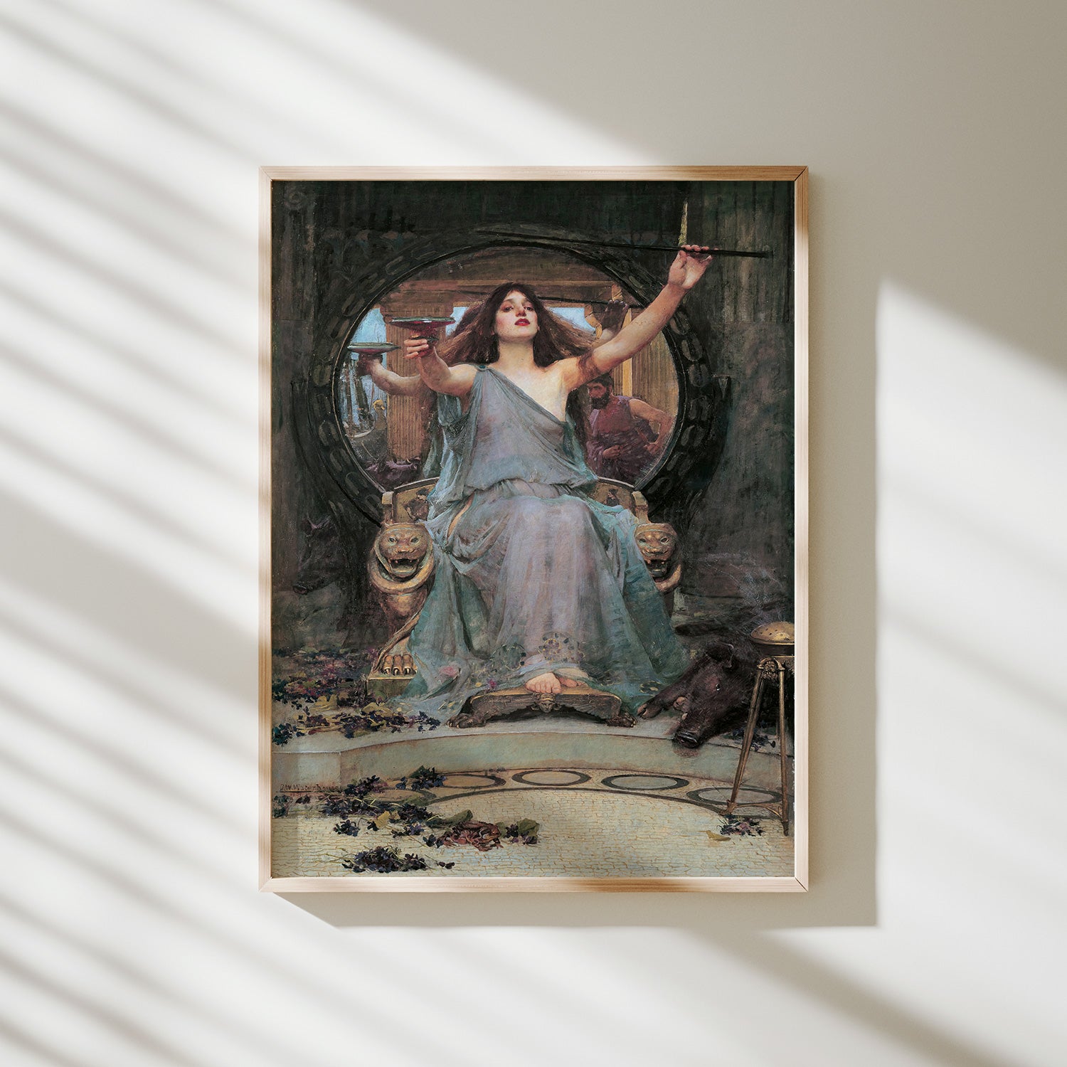 circe ofreciendo la copa a ulises waterhouse