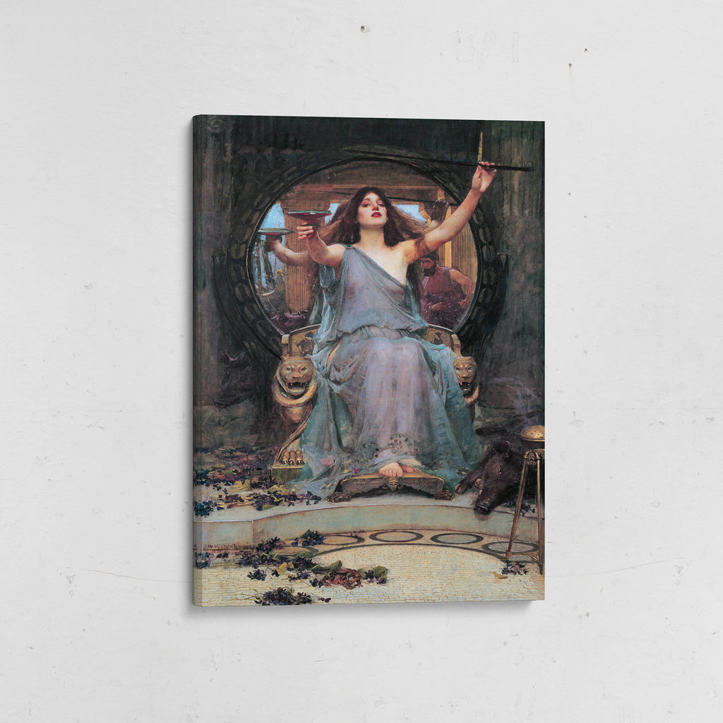 circe ofreciendo la copa a ulises canvas de algodón