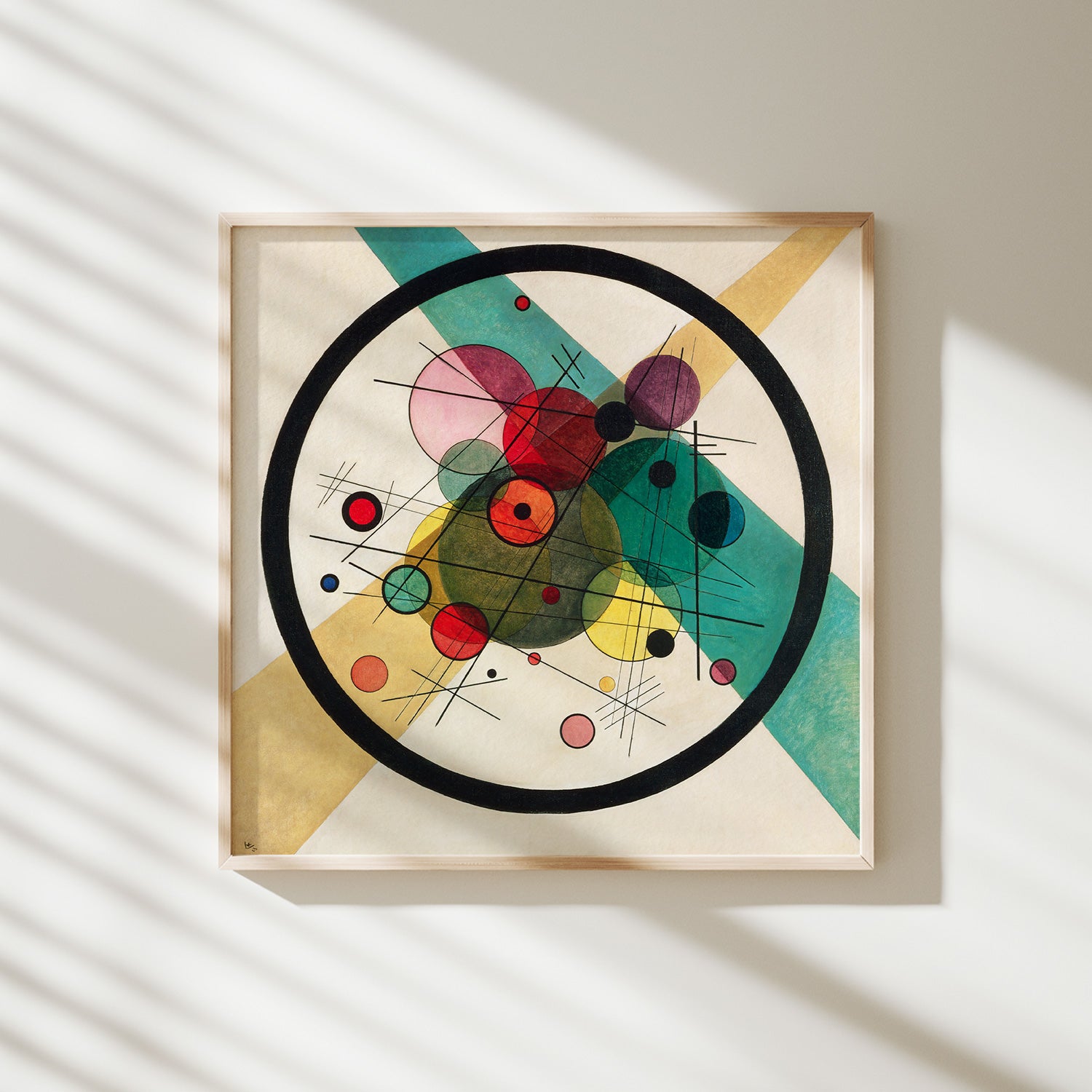 círculos en un círculo kandinsky