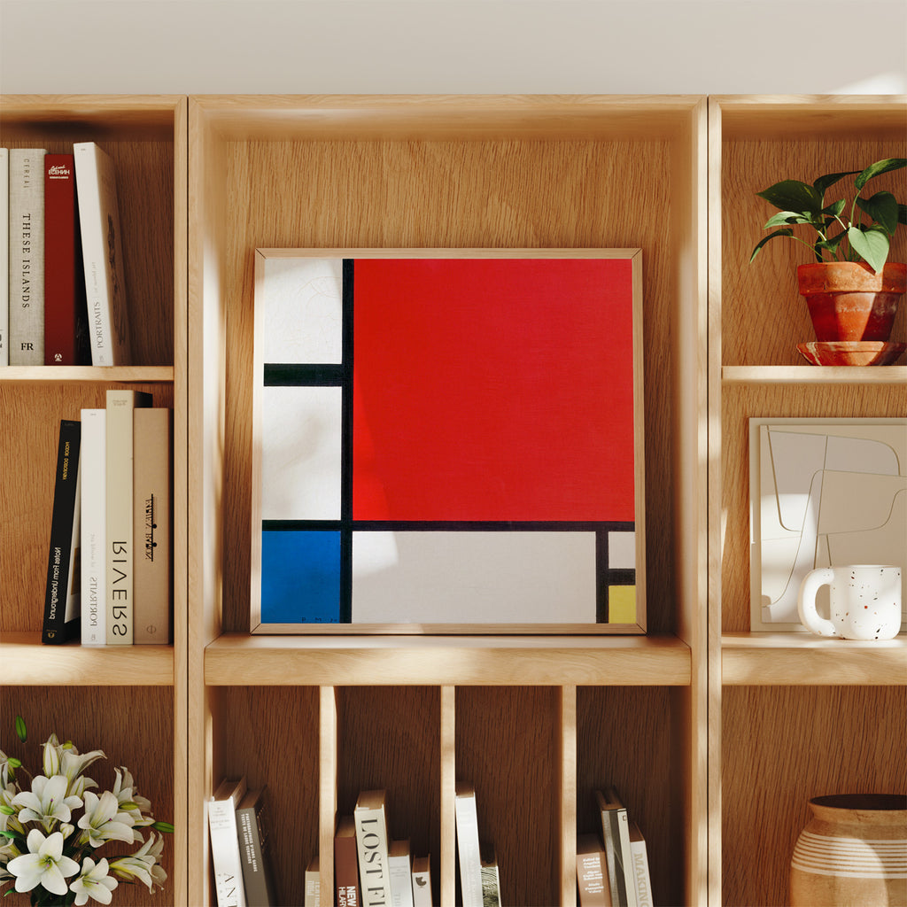 Composición con rojo, azul y amarillo