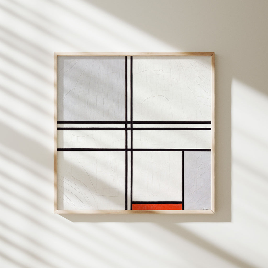 composición no I mondrian lámina