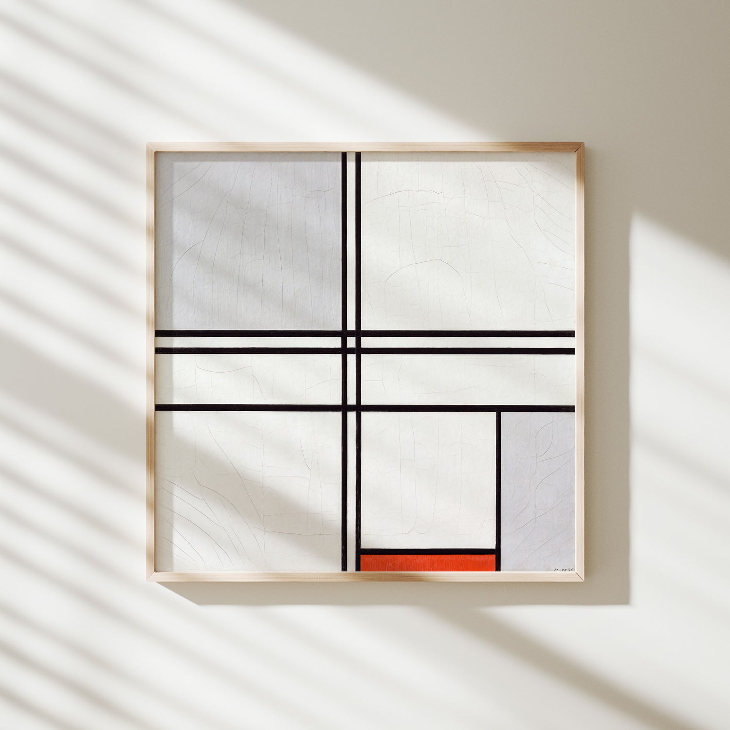 composición no I mondrian lámina