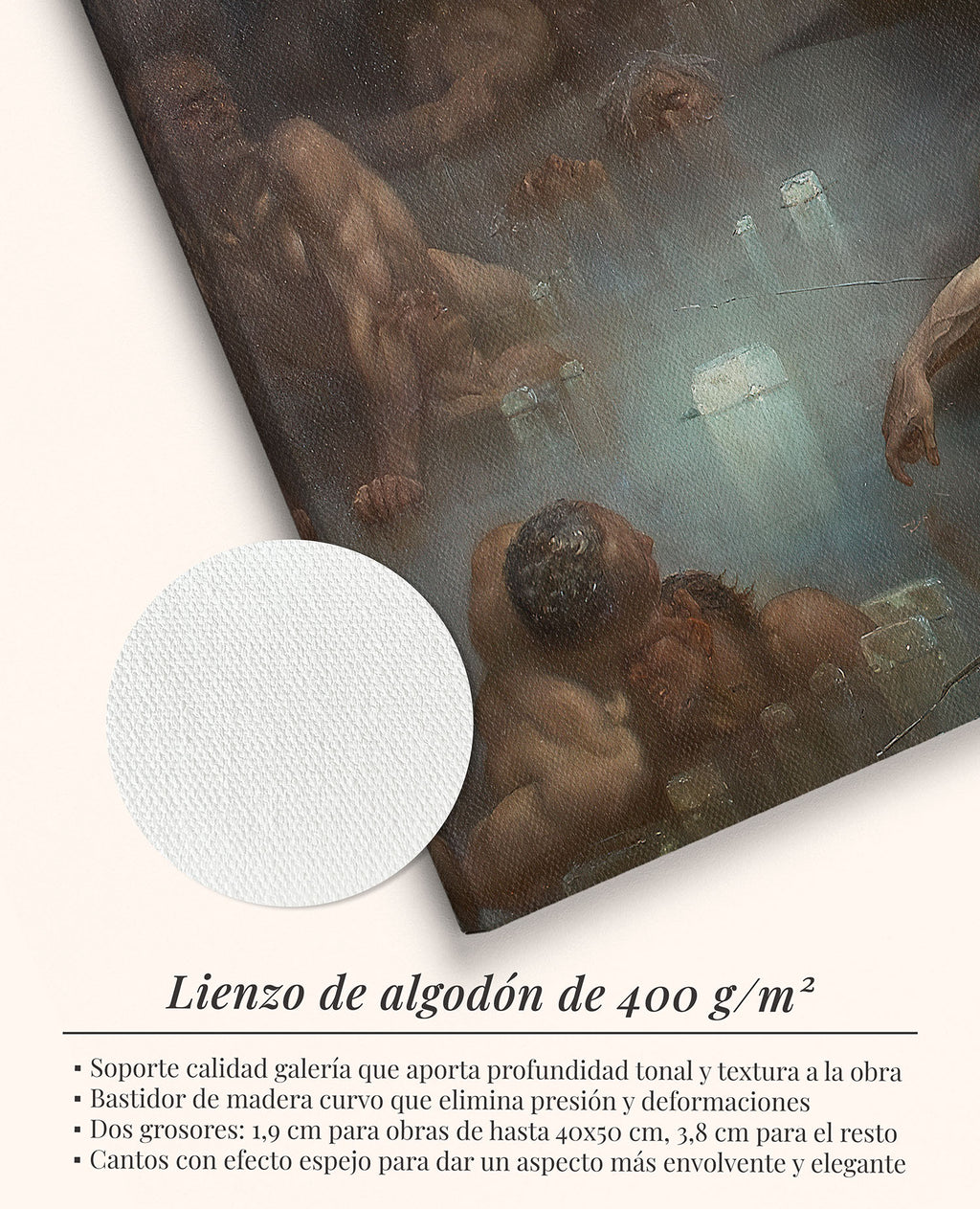 Dante y Virgilio en el noveno círculo del infierno