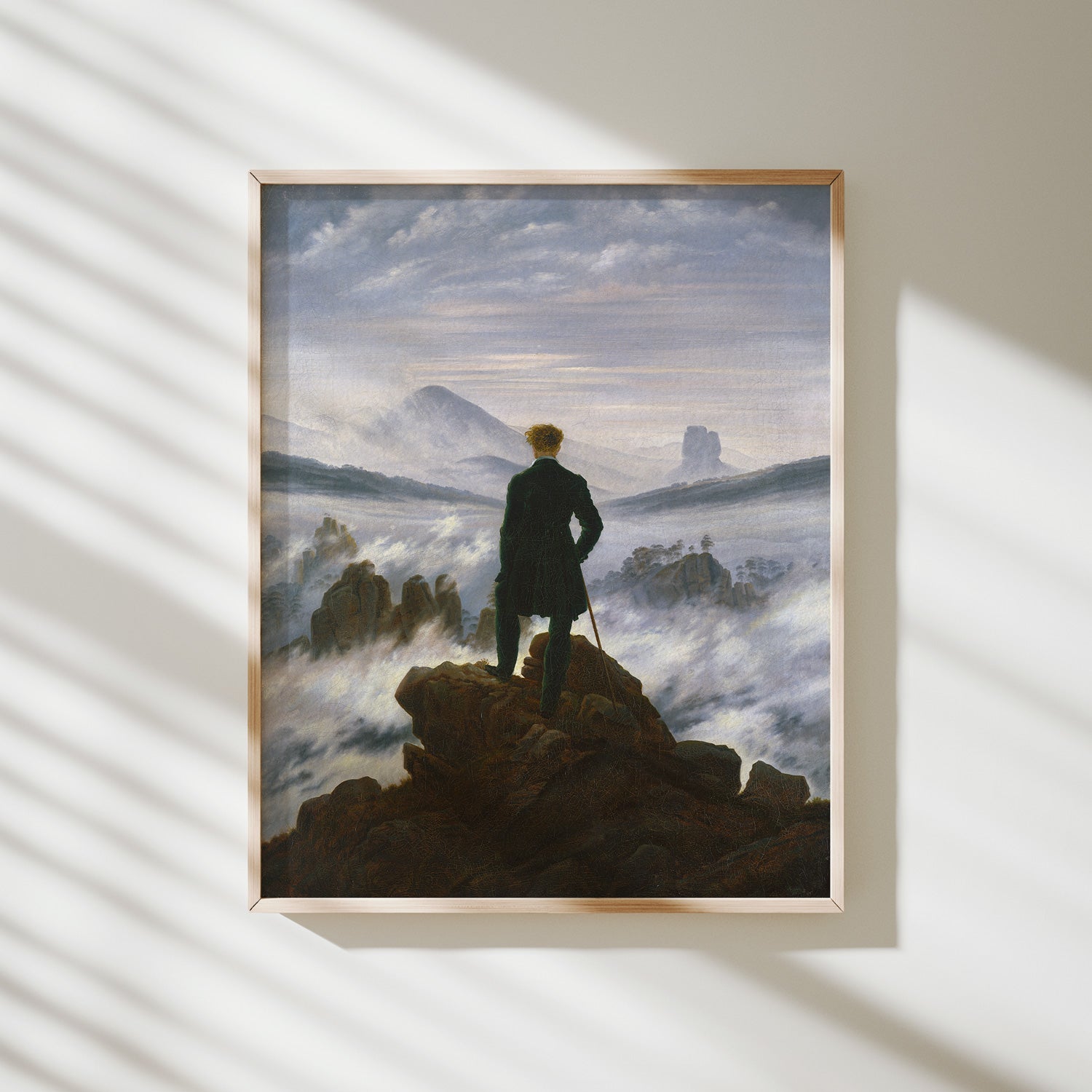 caminante sobre el mar de nubes friedrich