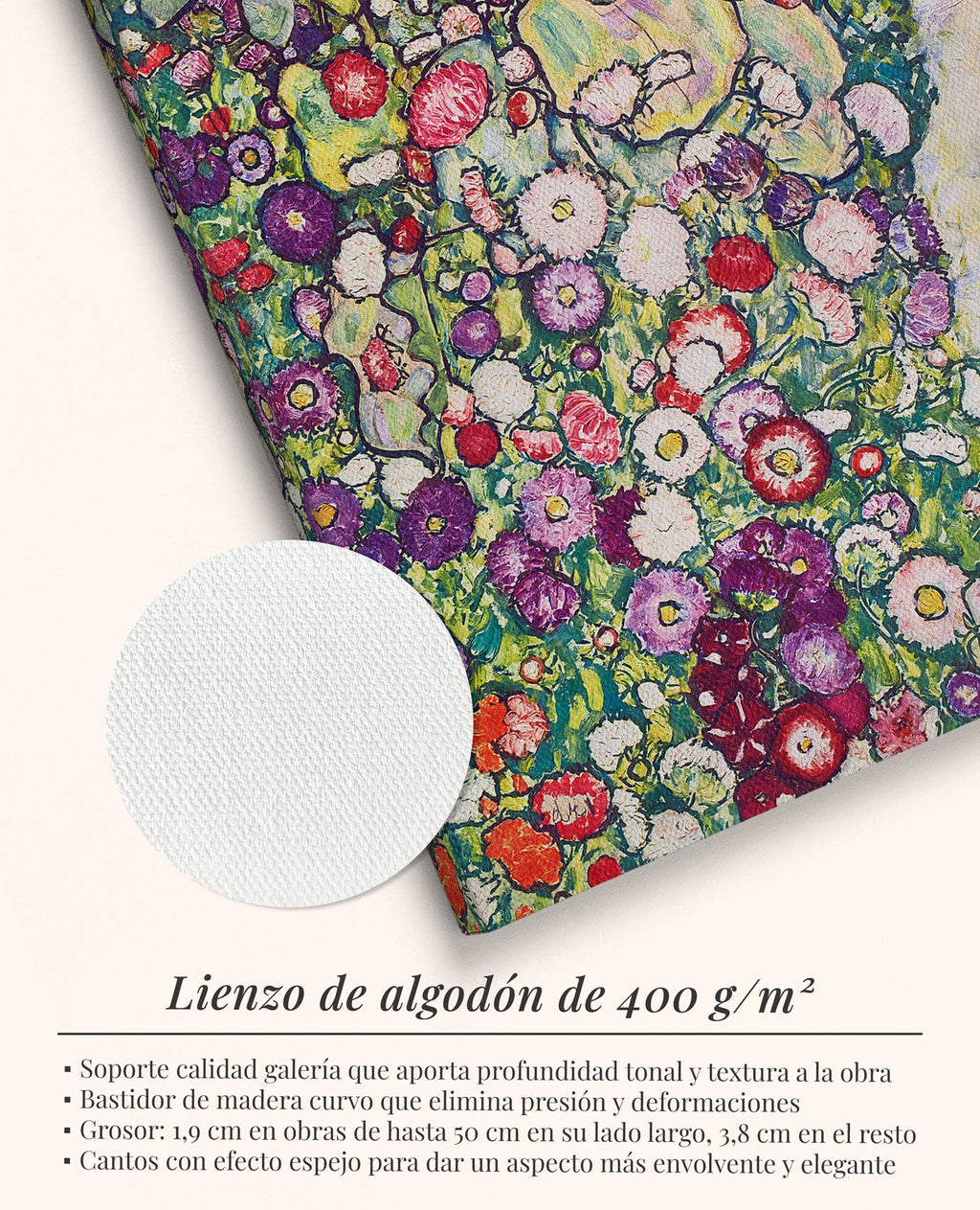 Jardín con gallinas