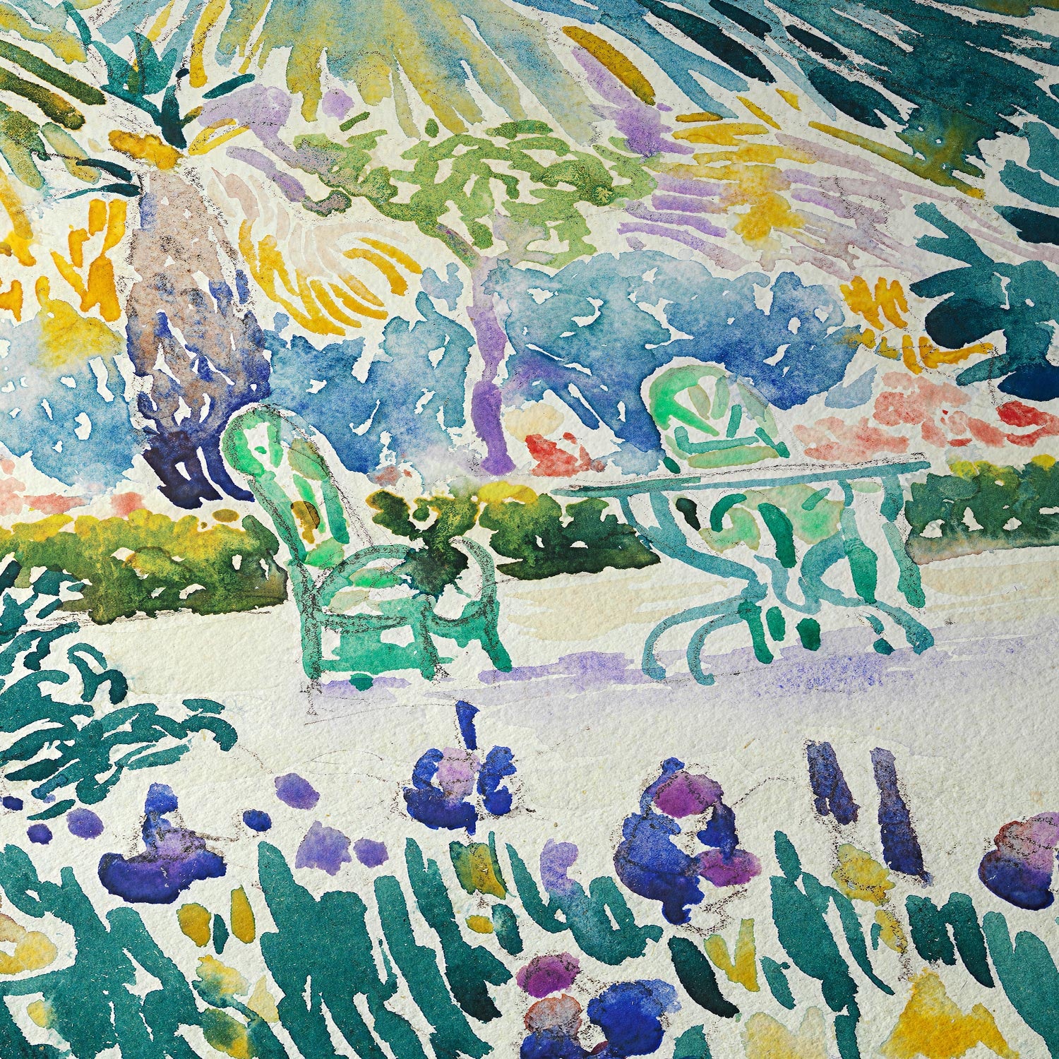 Jardín del pintor en Saint-Clair