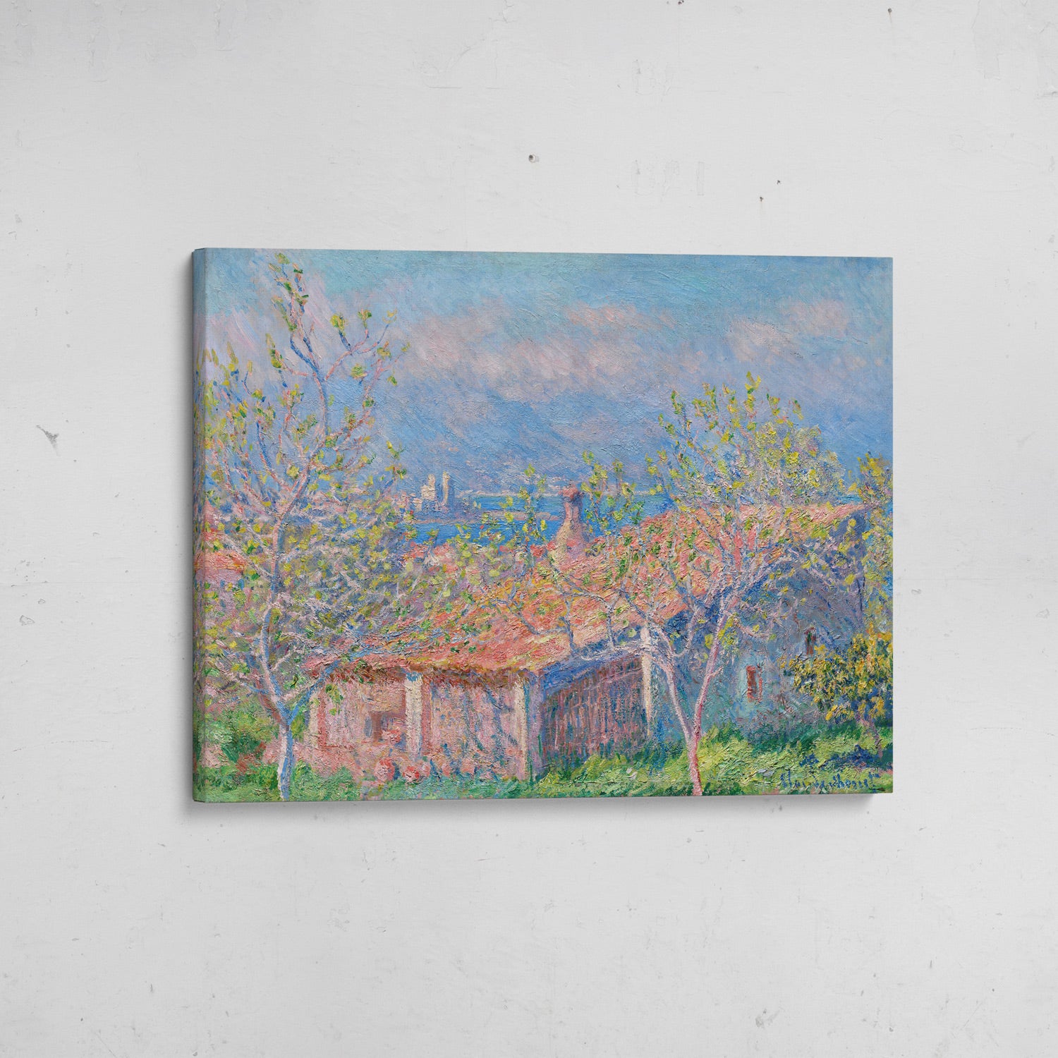 canvas la casa del jardinero en antibes claude monet