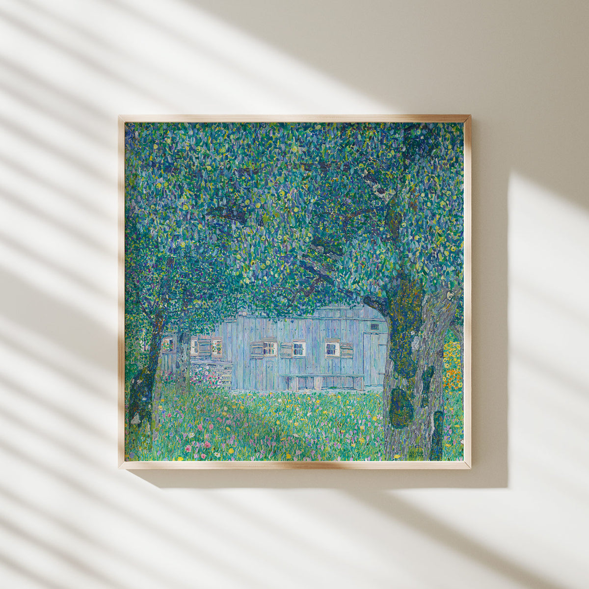 lámina granja en buchberg gustav klimt
