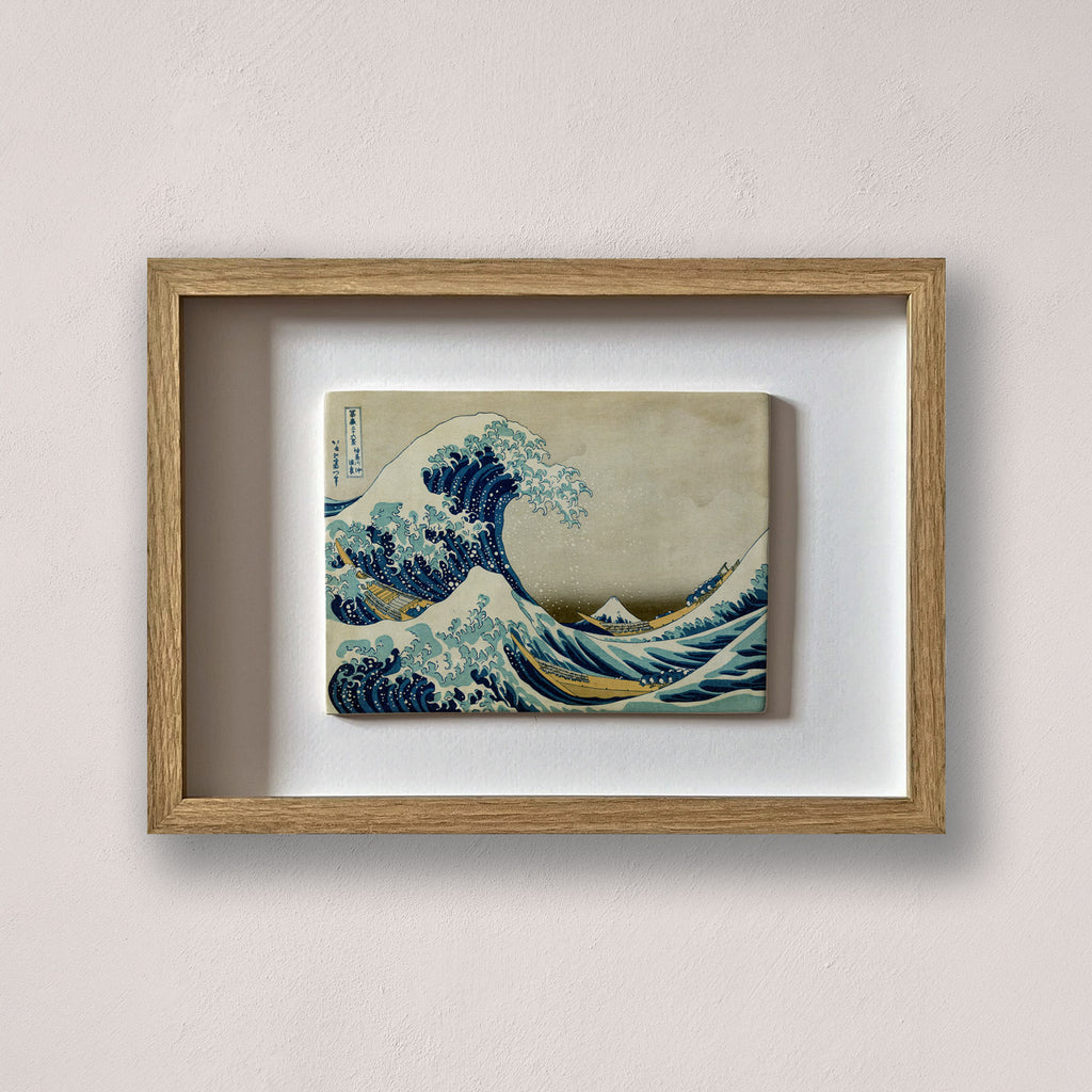 la gran ola de kanagawa hokusai cerámica