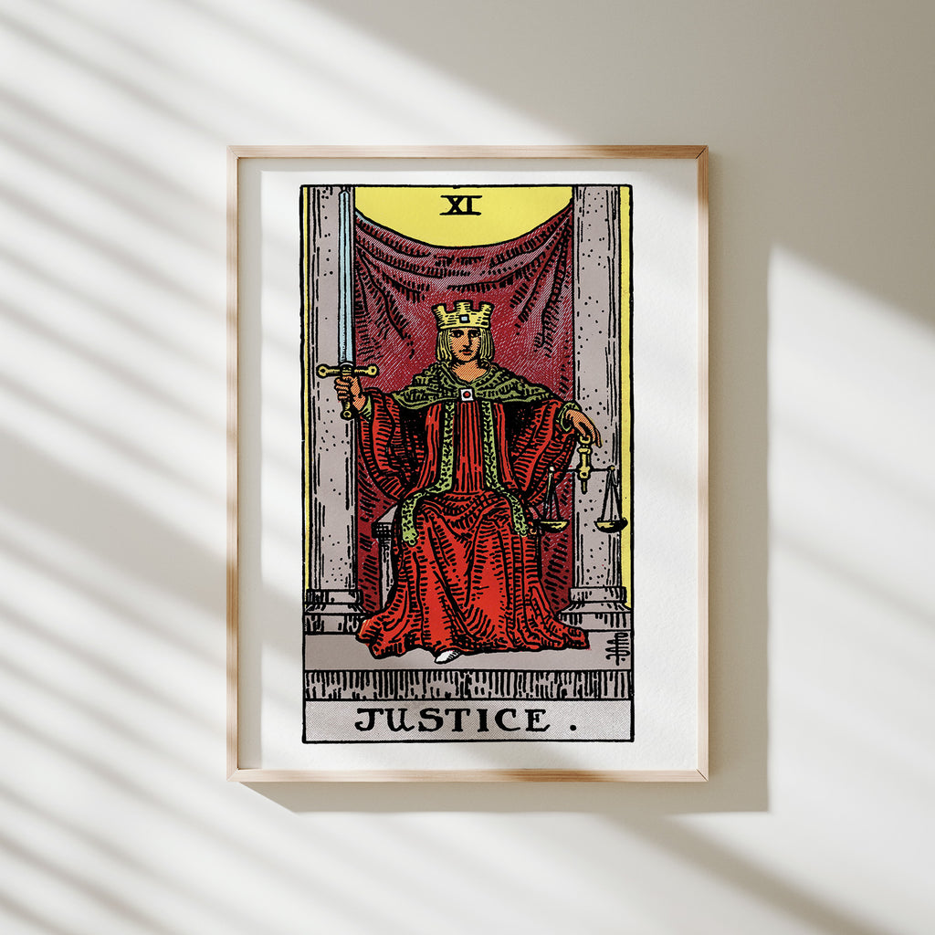 poster tarot la justicia