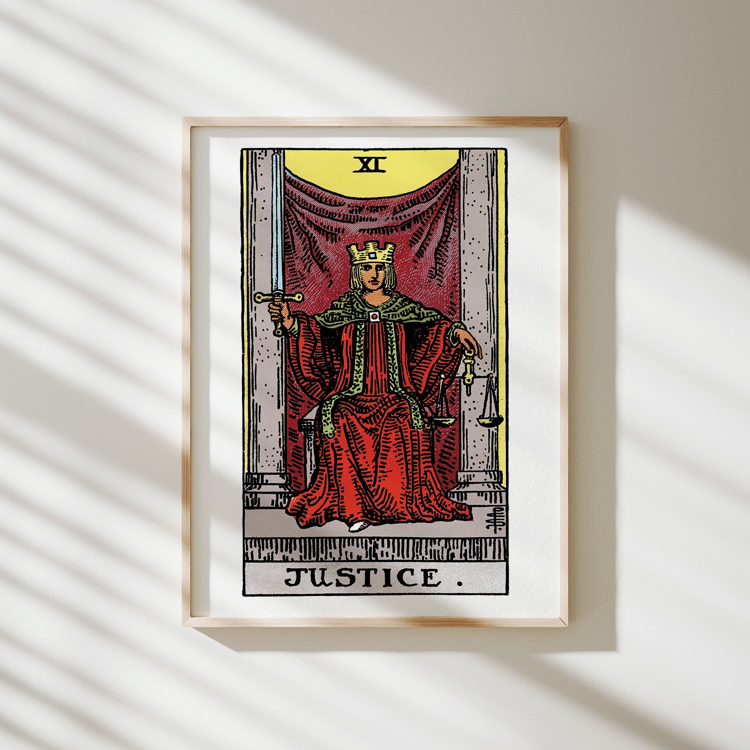poster tarot la justicia