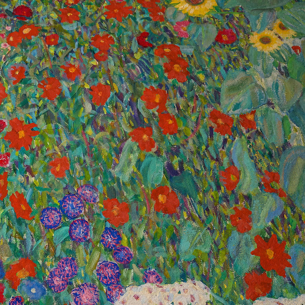 Jardín con girasoles