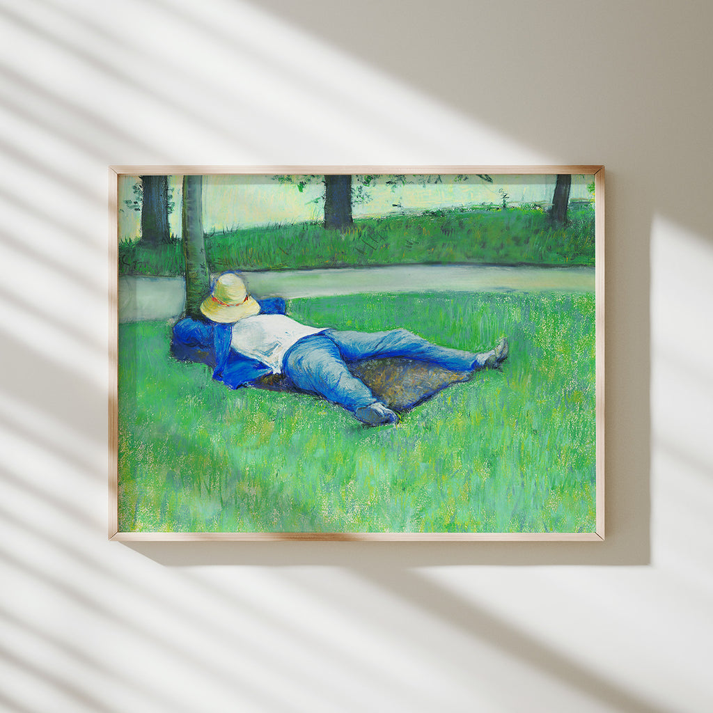 lámina la siesta caillebotte