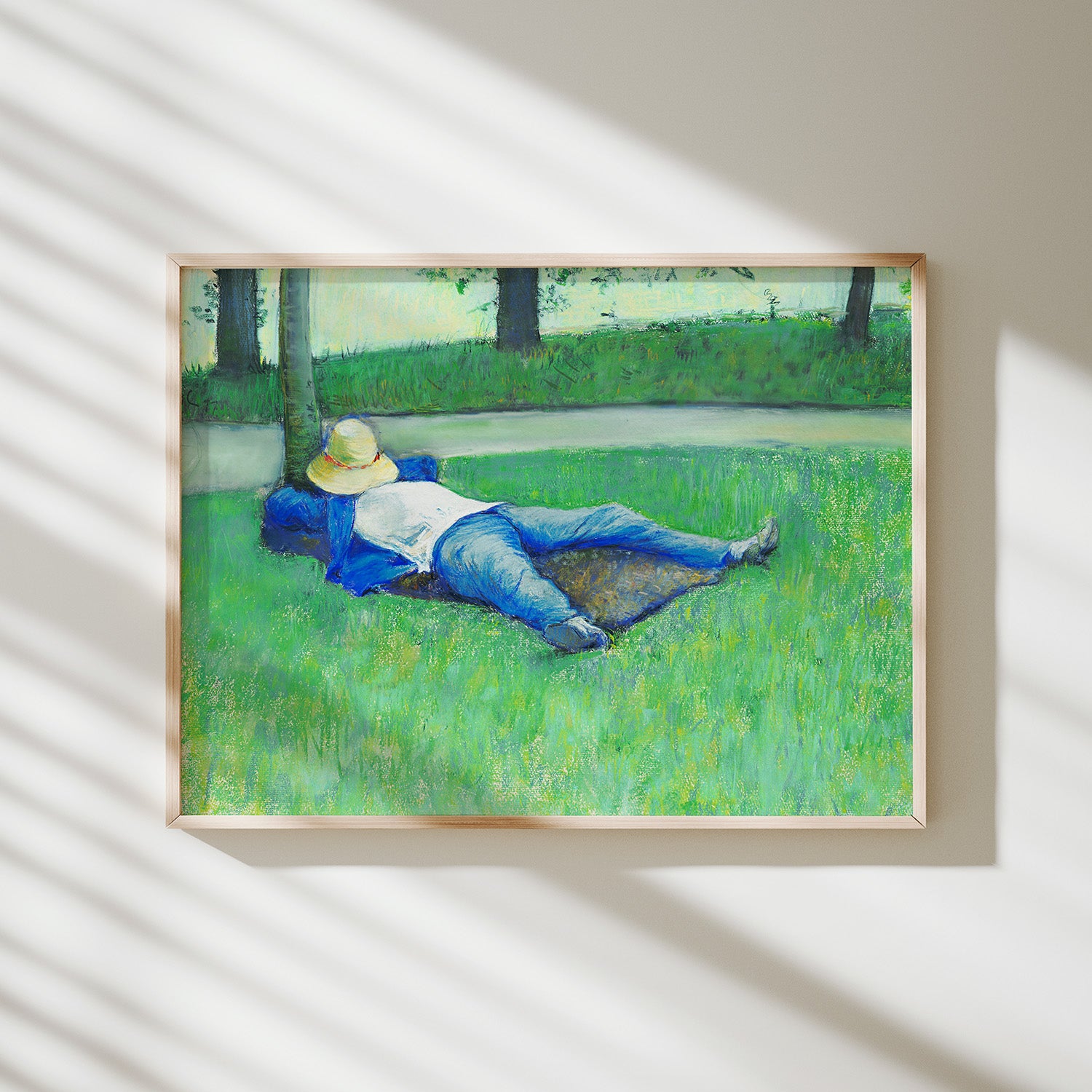 lámina la siesta caillebotte