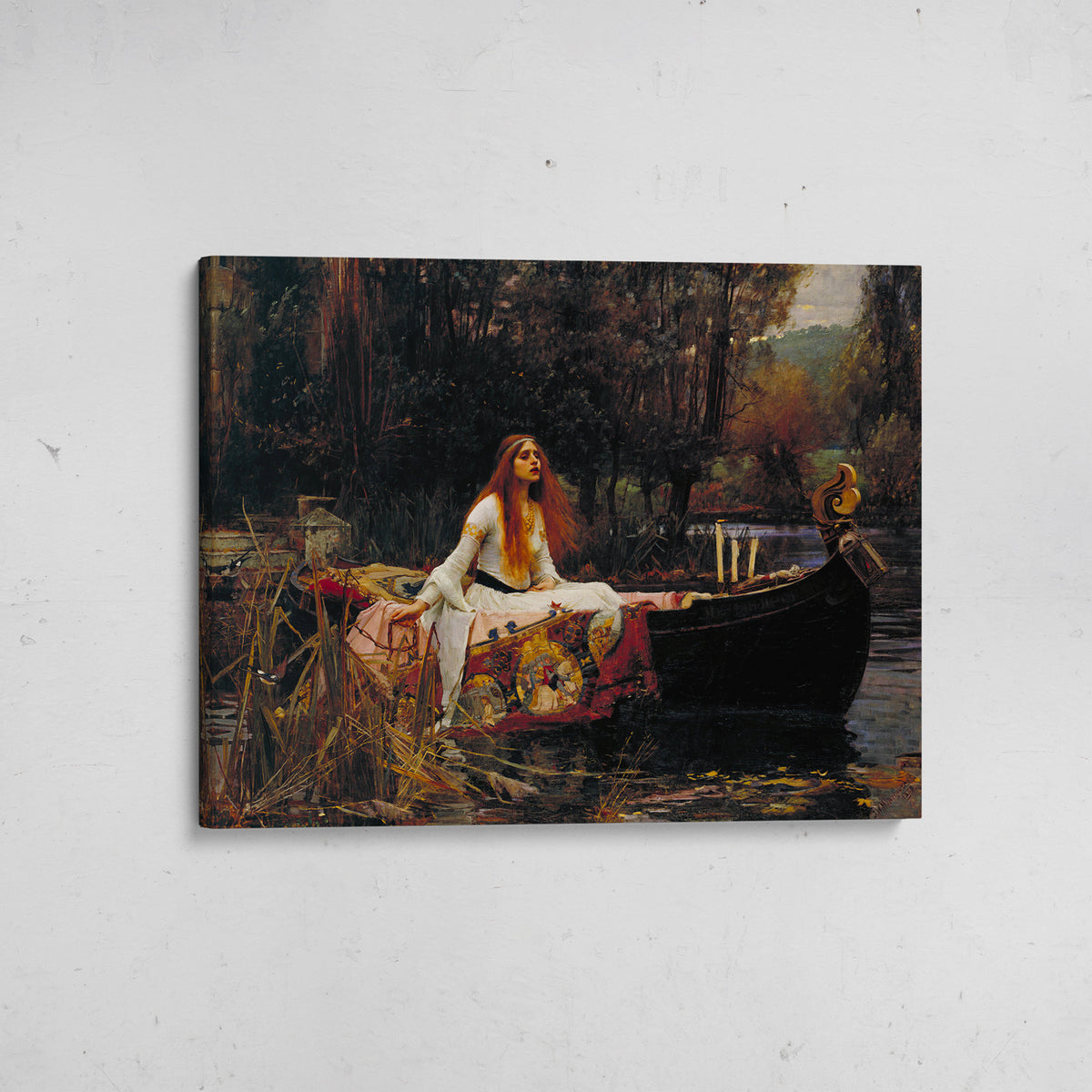 canvas la dama de shalott john william waterhouse