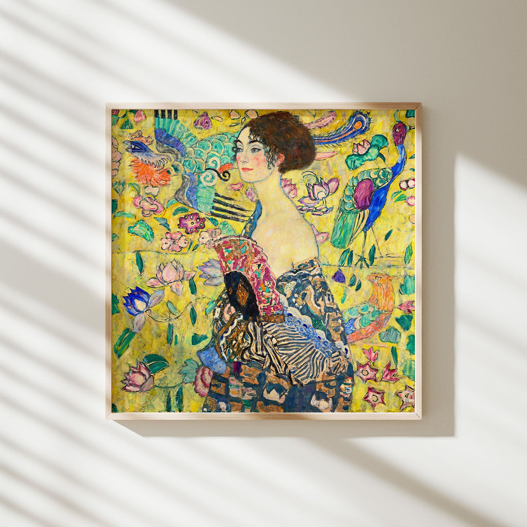 dama con abanico klimt