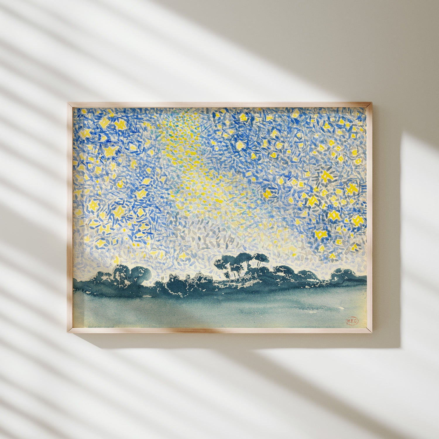 paisaje con estrellas cross