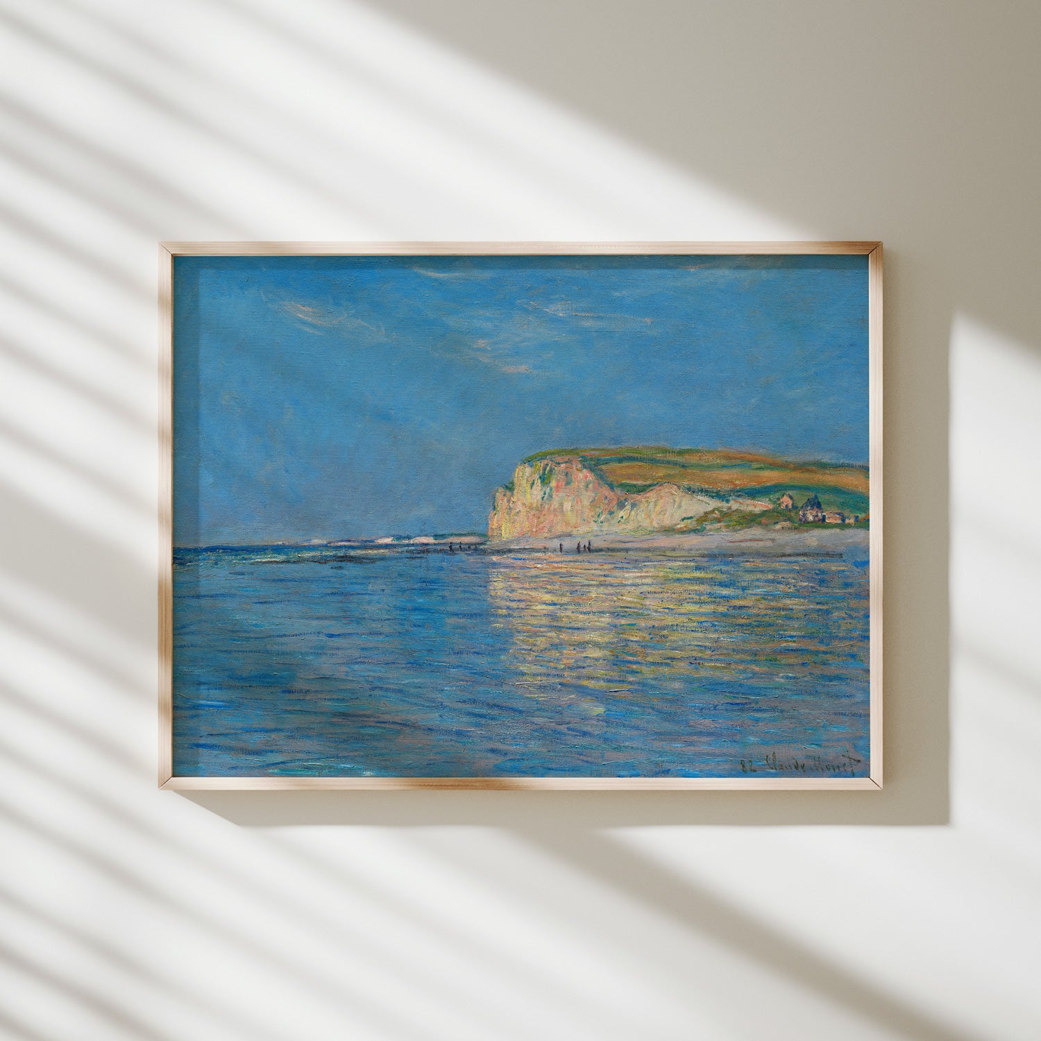 lámina marea baja en pourville, cerca de dieppe claude monet