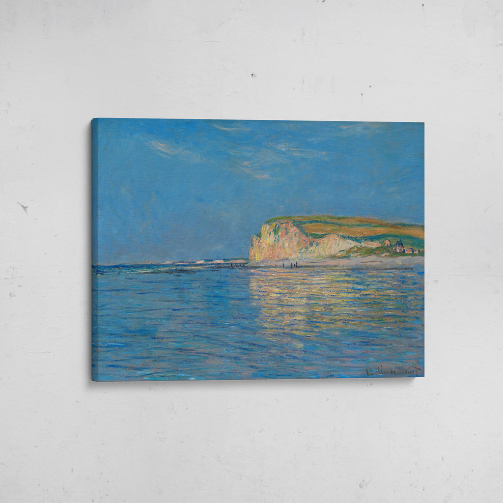 canvas marea baja en pourville, cerca de dieppe claude monet