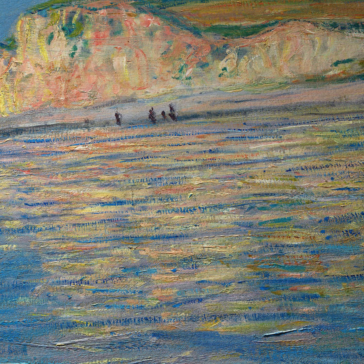 Marea baja en Pourville, cerca de Dieppe