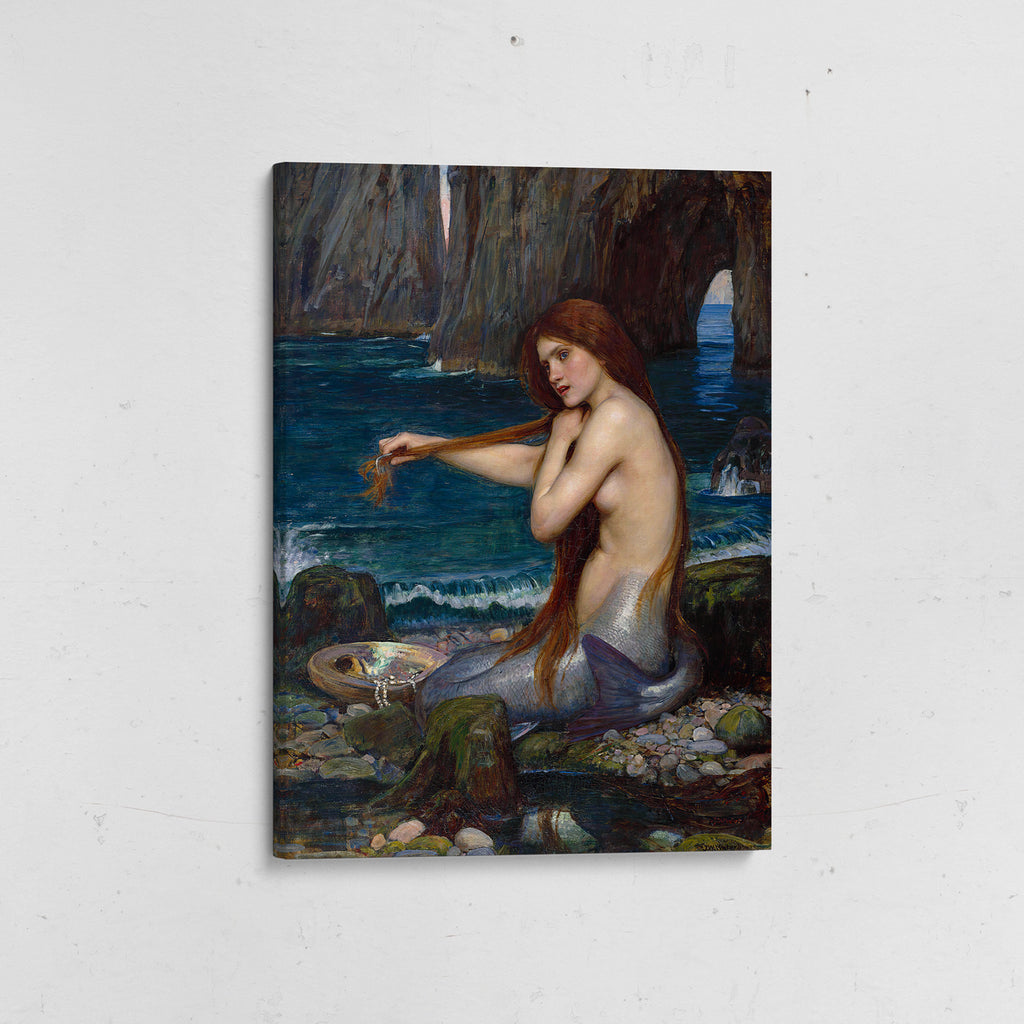 canvas una sirena john william waterhouse
