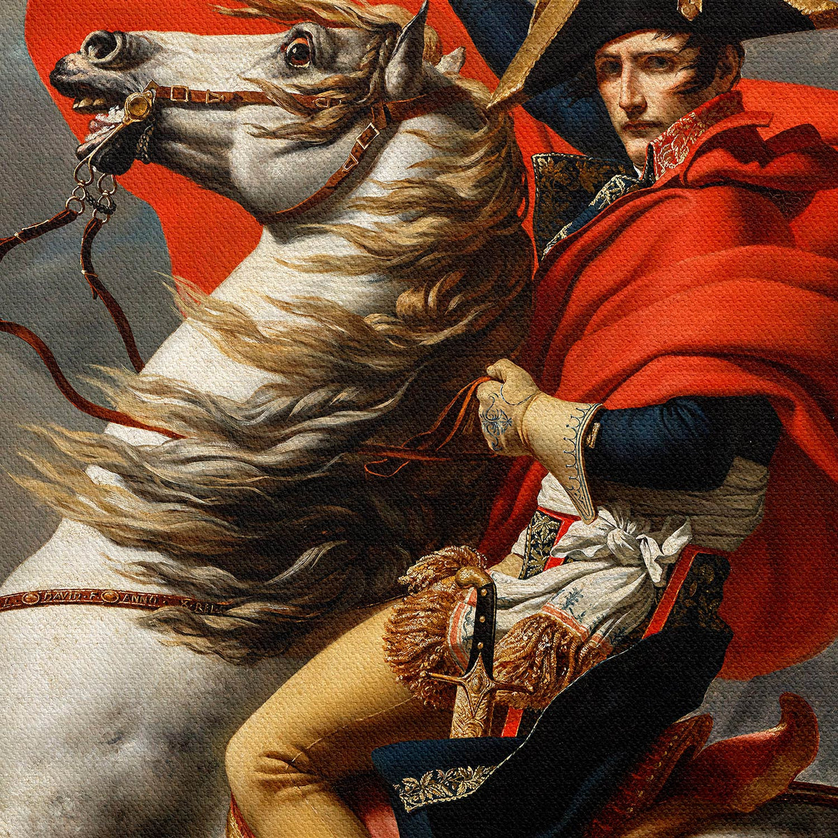 Napoleón cruzando los alpes