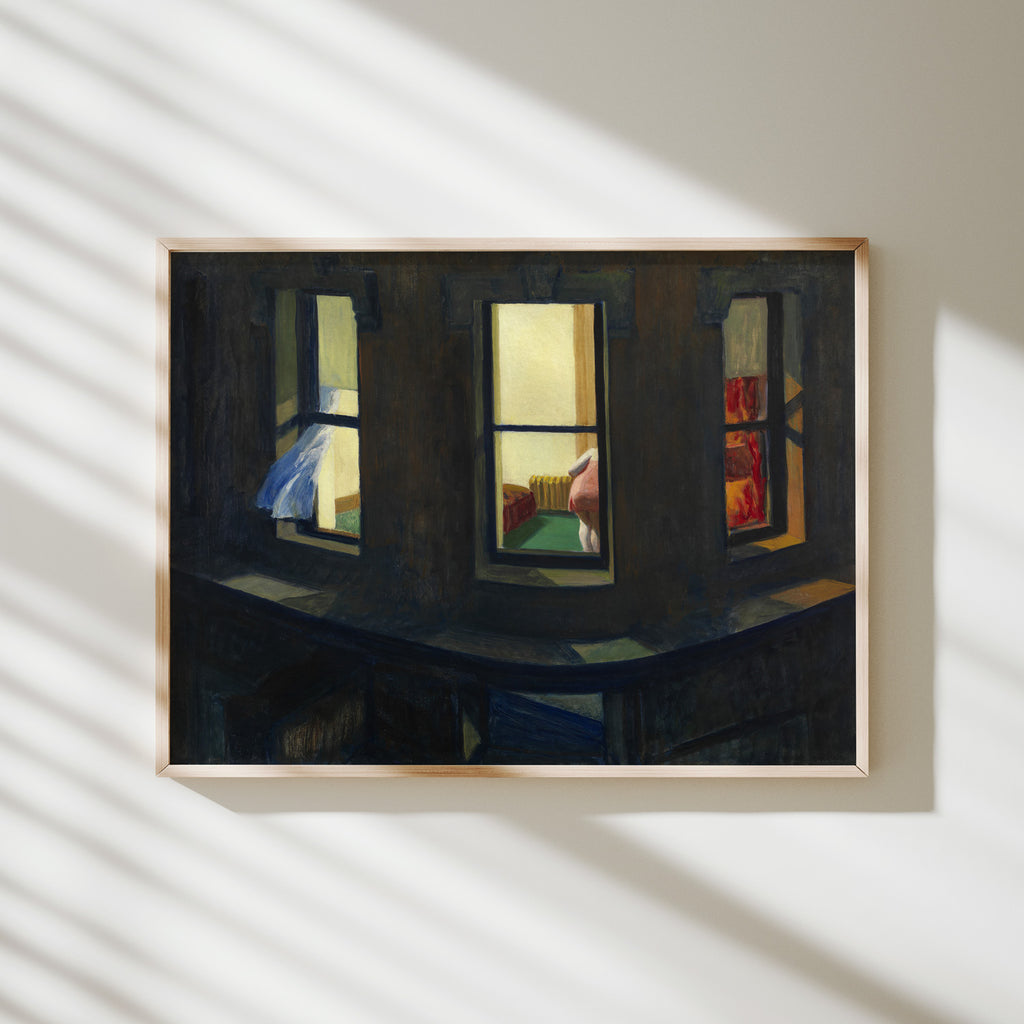 ventanas en la noche hopper