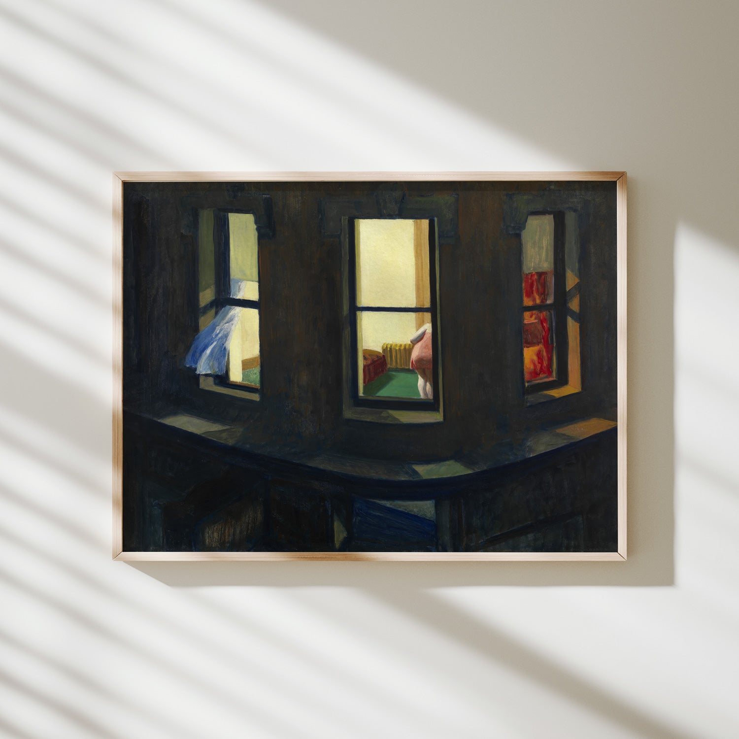 ventanas en la noche hopper
