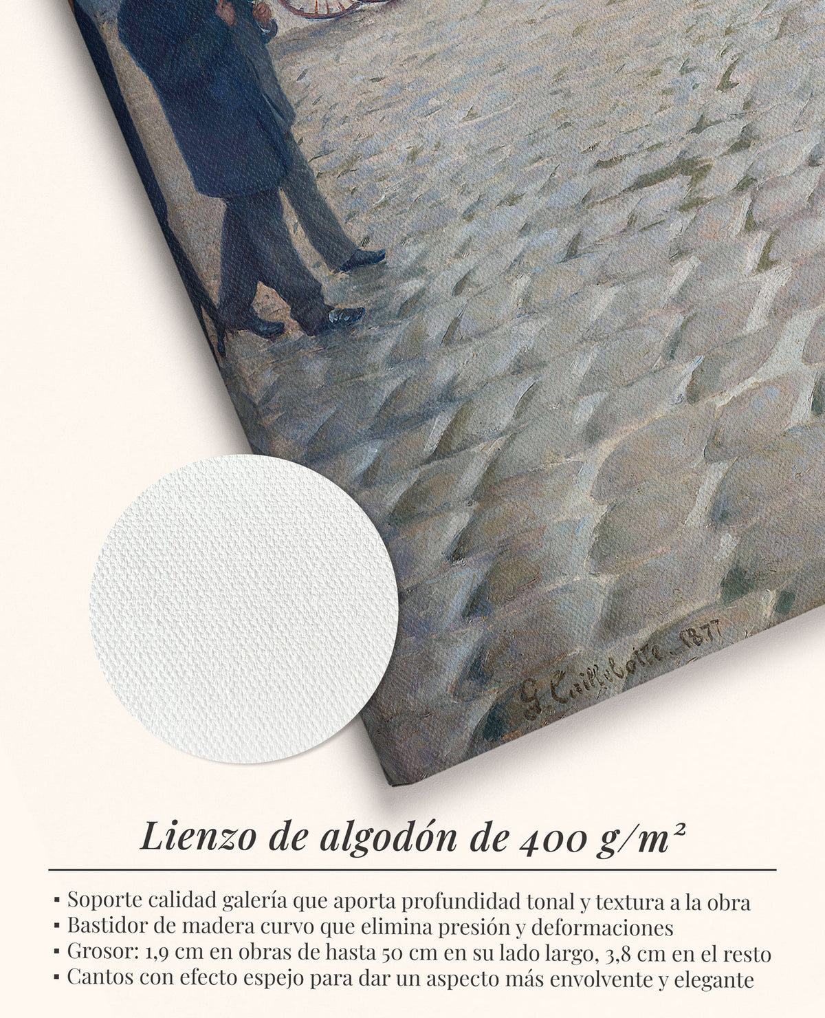 Calle de París, día lluvioso