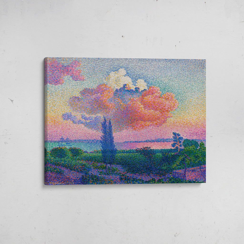 canvas nube rosa cross