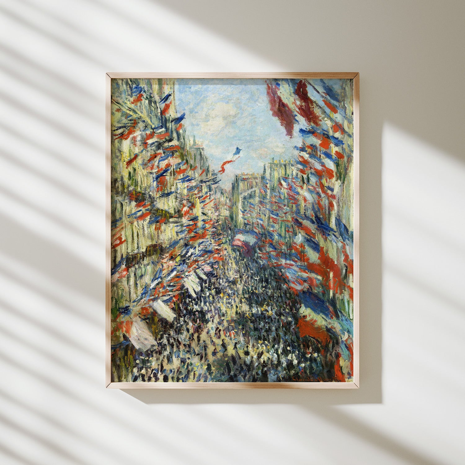 rue montorgueil paris. fiesta del 30 de junio de 1878 monet
