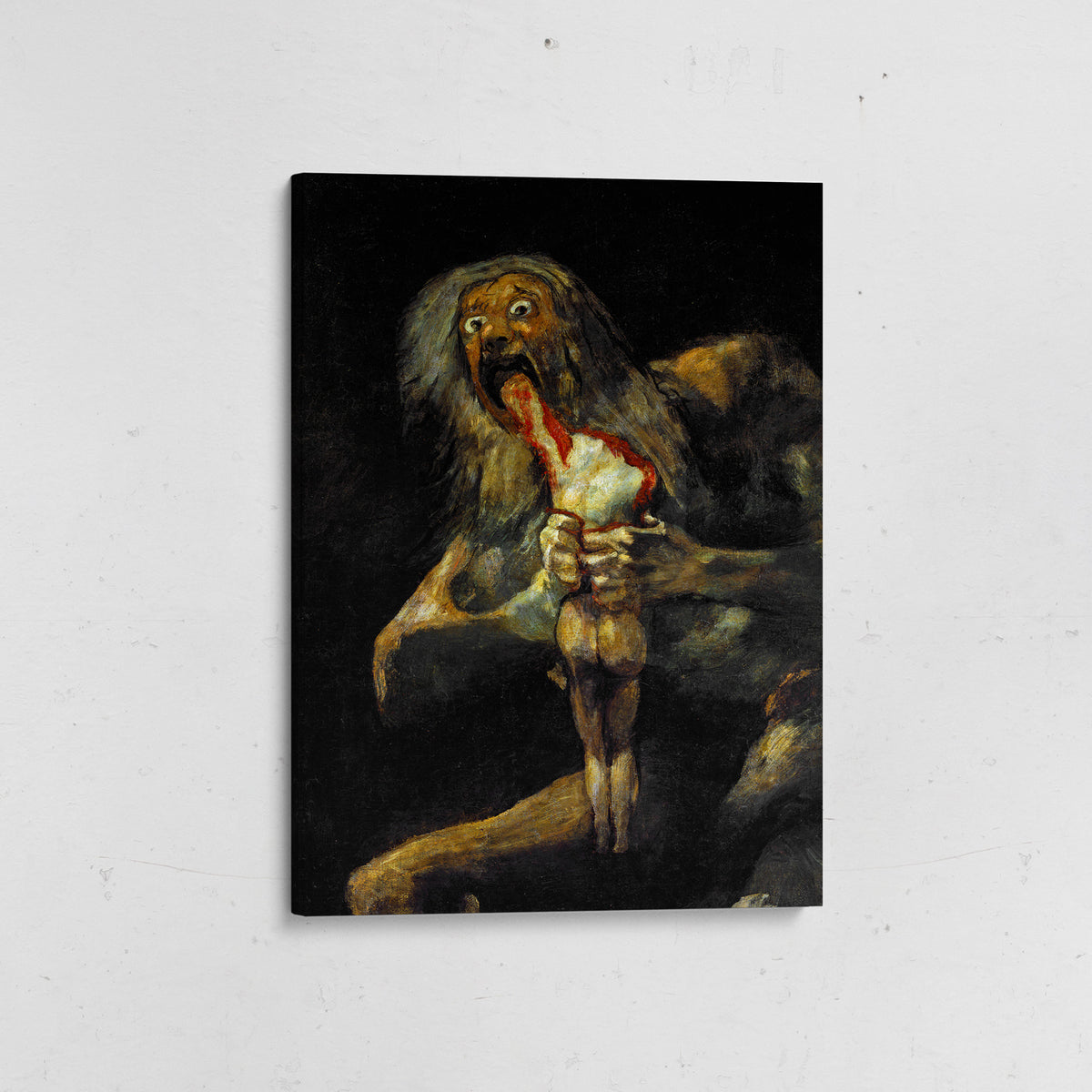 saturno devorando a su hijo goya canvas de algodón
