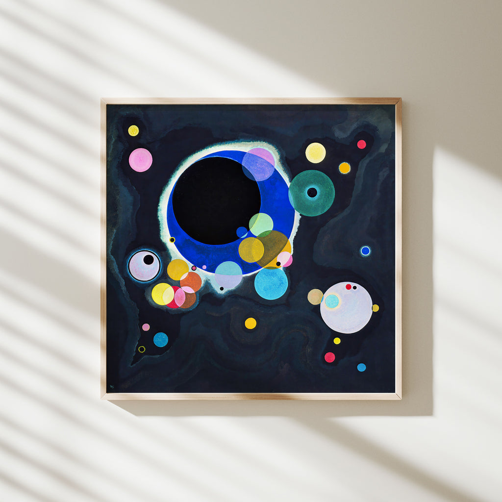 lámina varios círculos wassily kandinsky