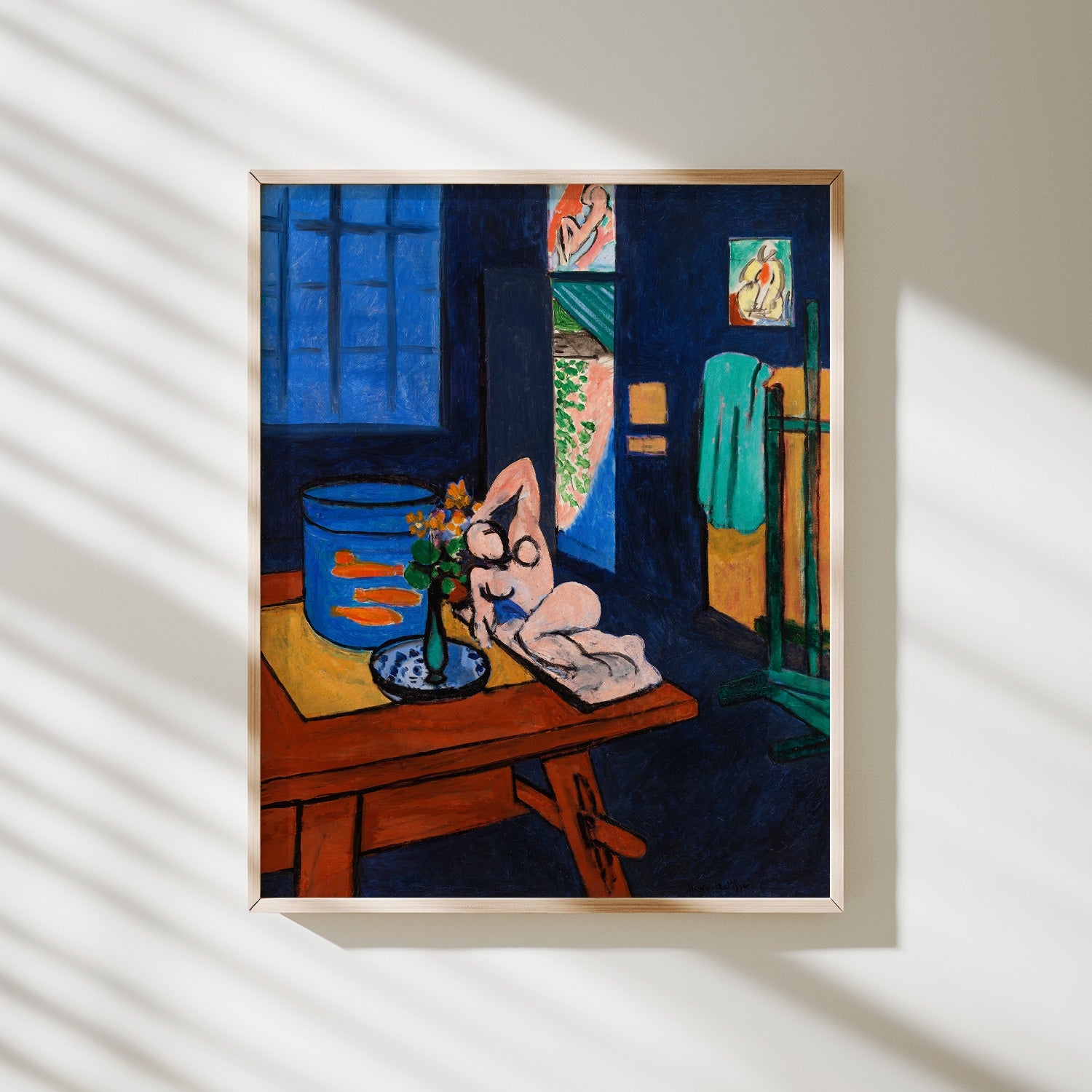estudio con pecera matisse
