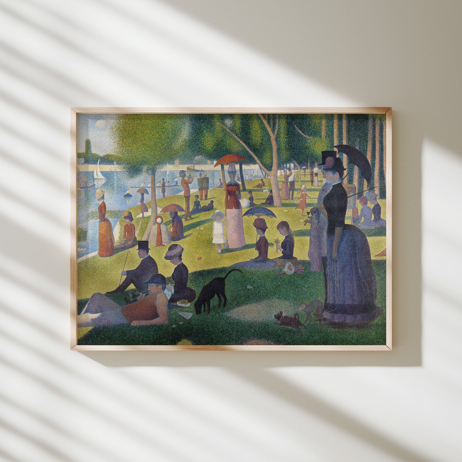 domingo por la tarde en la isla de la grande jatte seurat