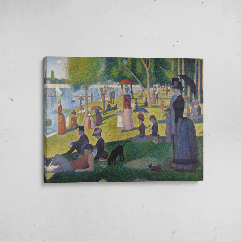 domingo por la tarde en la isla de la grande jatté seurat canvas