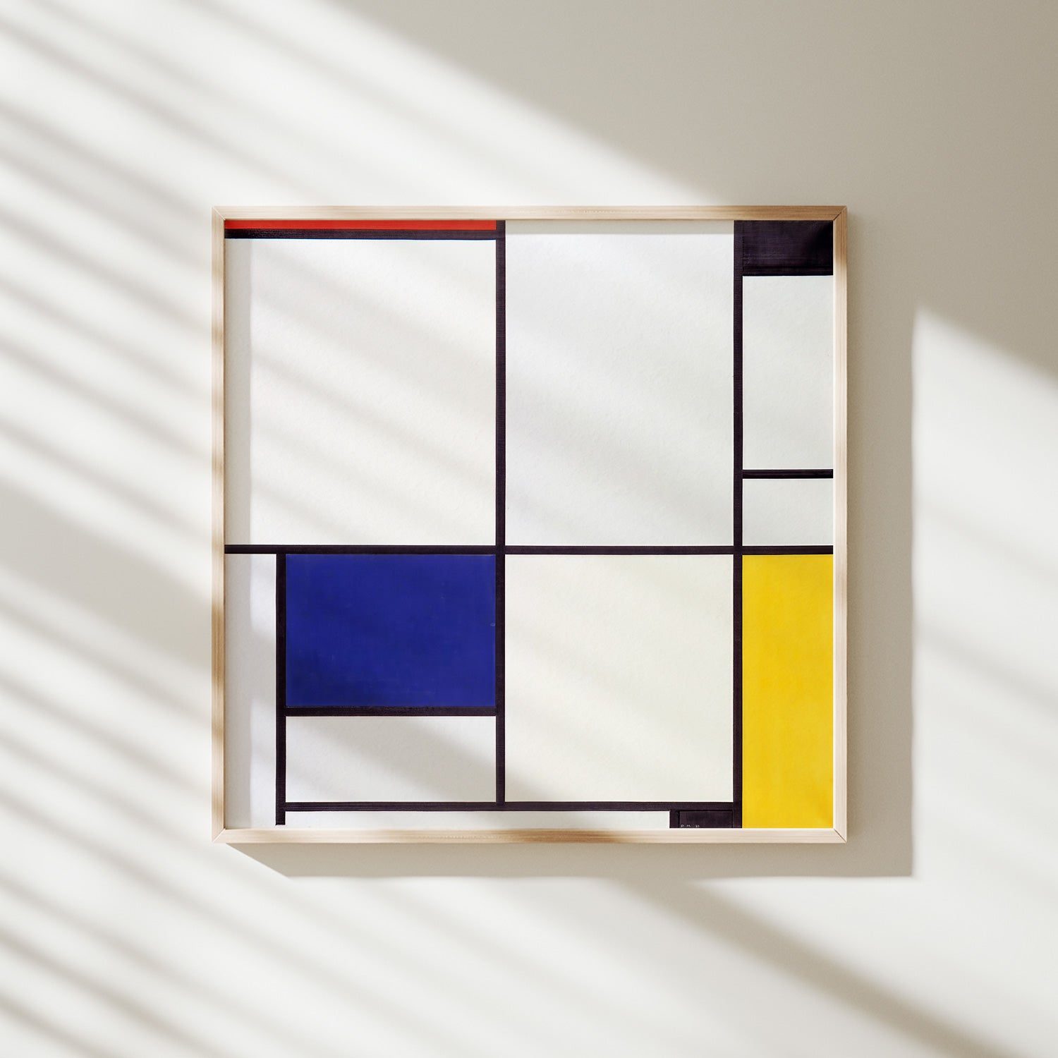 cuadro i mondrian lámina